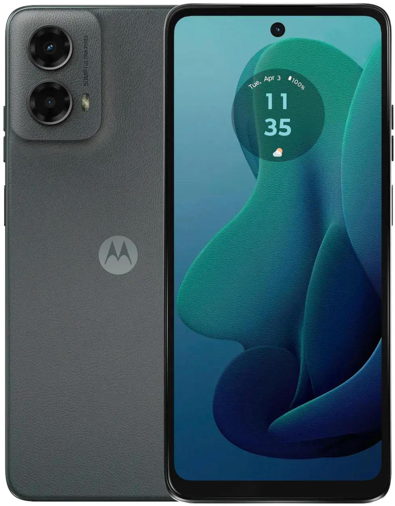 Main image of Motorola Moto G (2024) - 128 GB - GSM CDMA Factory Unlocked - Sage Green - Good Condition - 90 Days Warranty
