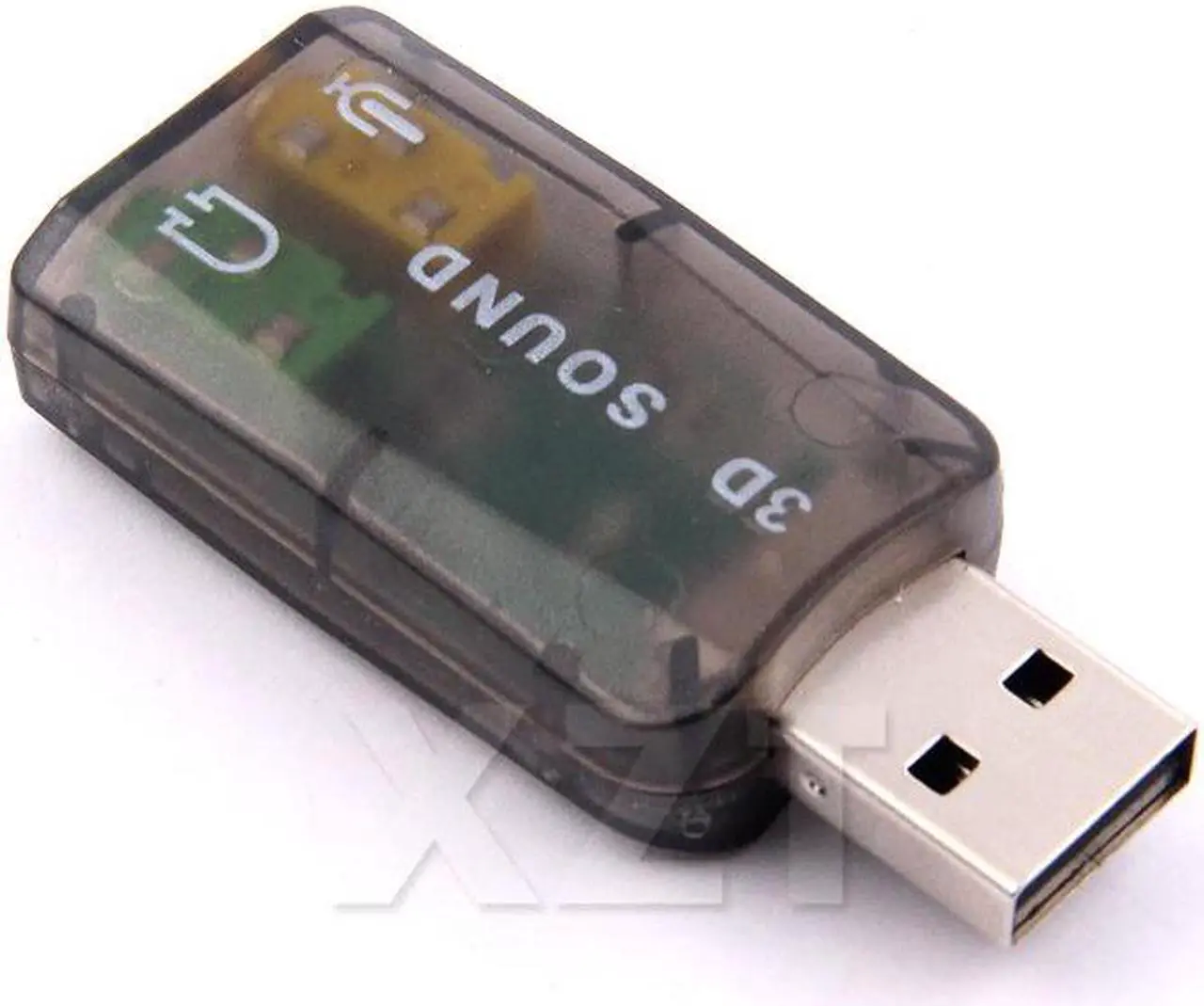 Alt view image 2 of 5 - 1pcs Hot Sale USB to 3D Audio USB External Sound Card Adapter 5.1 Channel Sound Professional Microphone 3.5mm connector