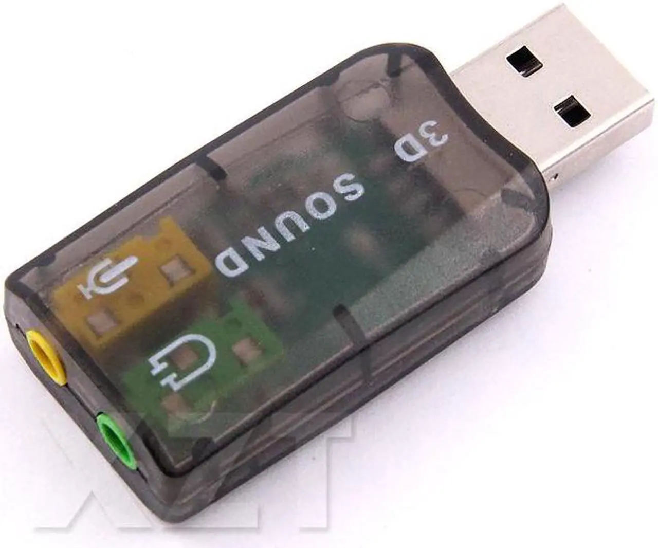Alt view image 3 of 5 - 1pcs Hot Sale USB to 3D Audio USB External Sound Card Adapter 5.1 Channel Sound Professional Microphone 3.5mm connector