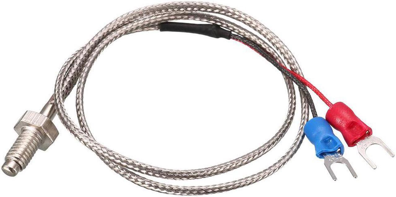 Main image of 4 Pcs 6mm Thread K Type 800C Thermocouple Temperature Measurement Probe 1.64ft