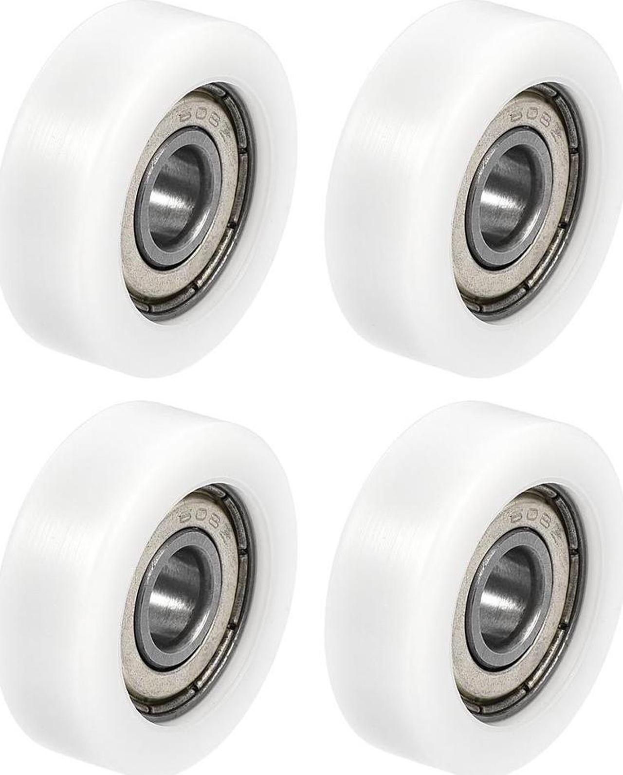 608ZZ Ball Bearing Guide Pulley Roller Round Wheel 8x30x10mm Double Metal Shielded (GCr15) Chrome Steel Bearings 4pcs