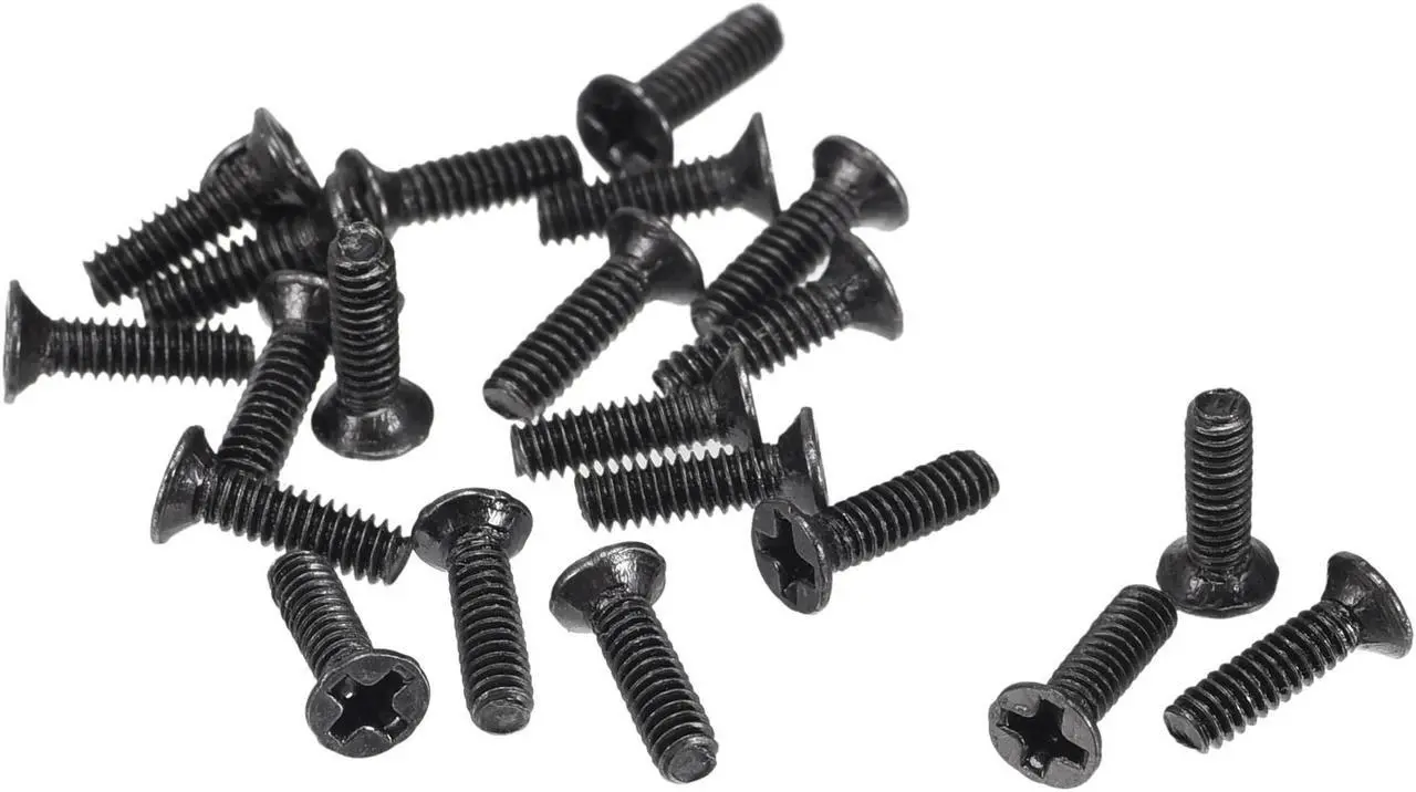 Main image of M2 x 5mm Phillips Screw Fastener Black for Laptop PC TV Fan Audio Switch 150pcs