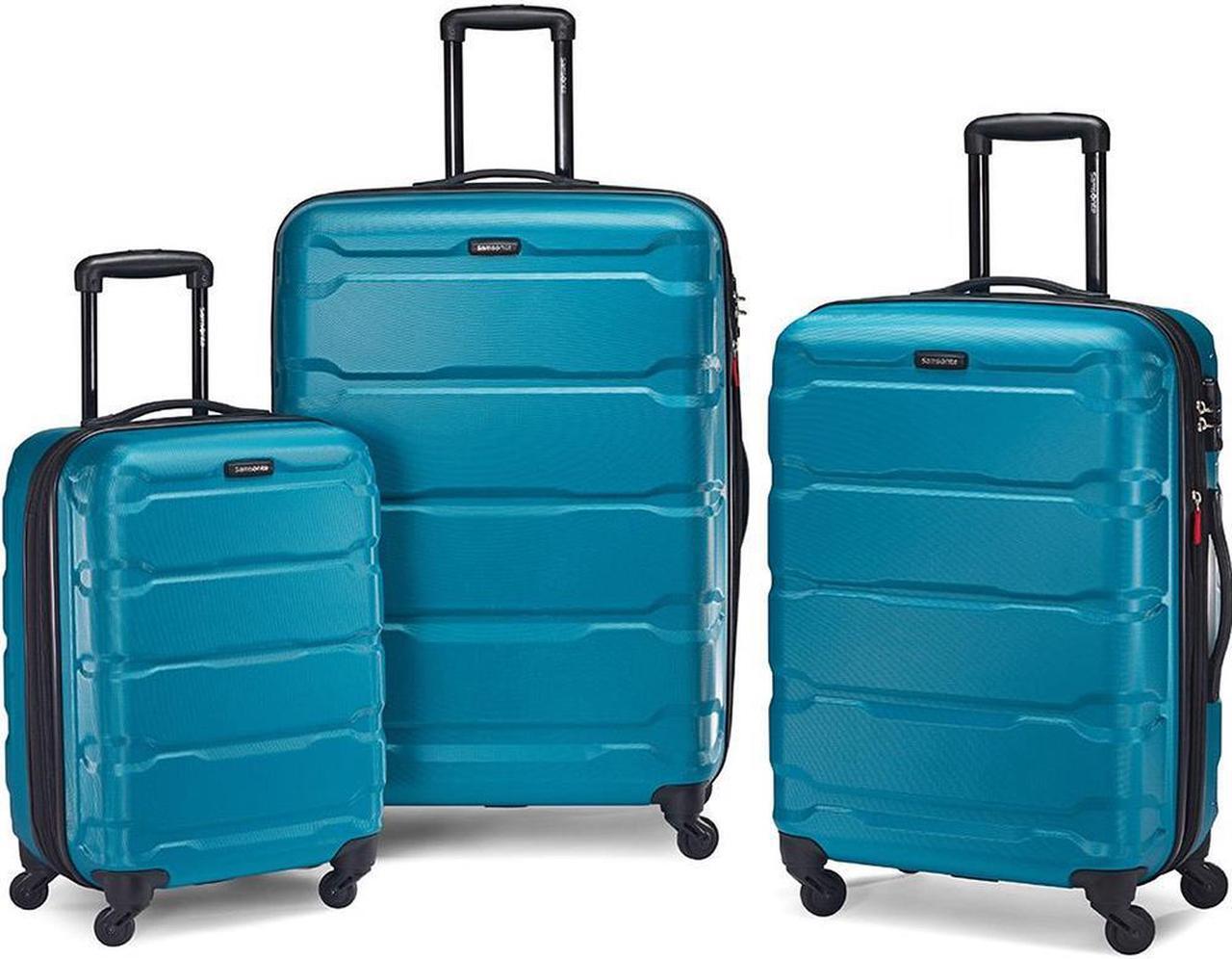 Alt view image 2 of 7 - Samsonite Omni Hardside Luggage Spinner Set, Caribbean Blue w/ Accessory Kit