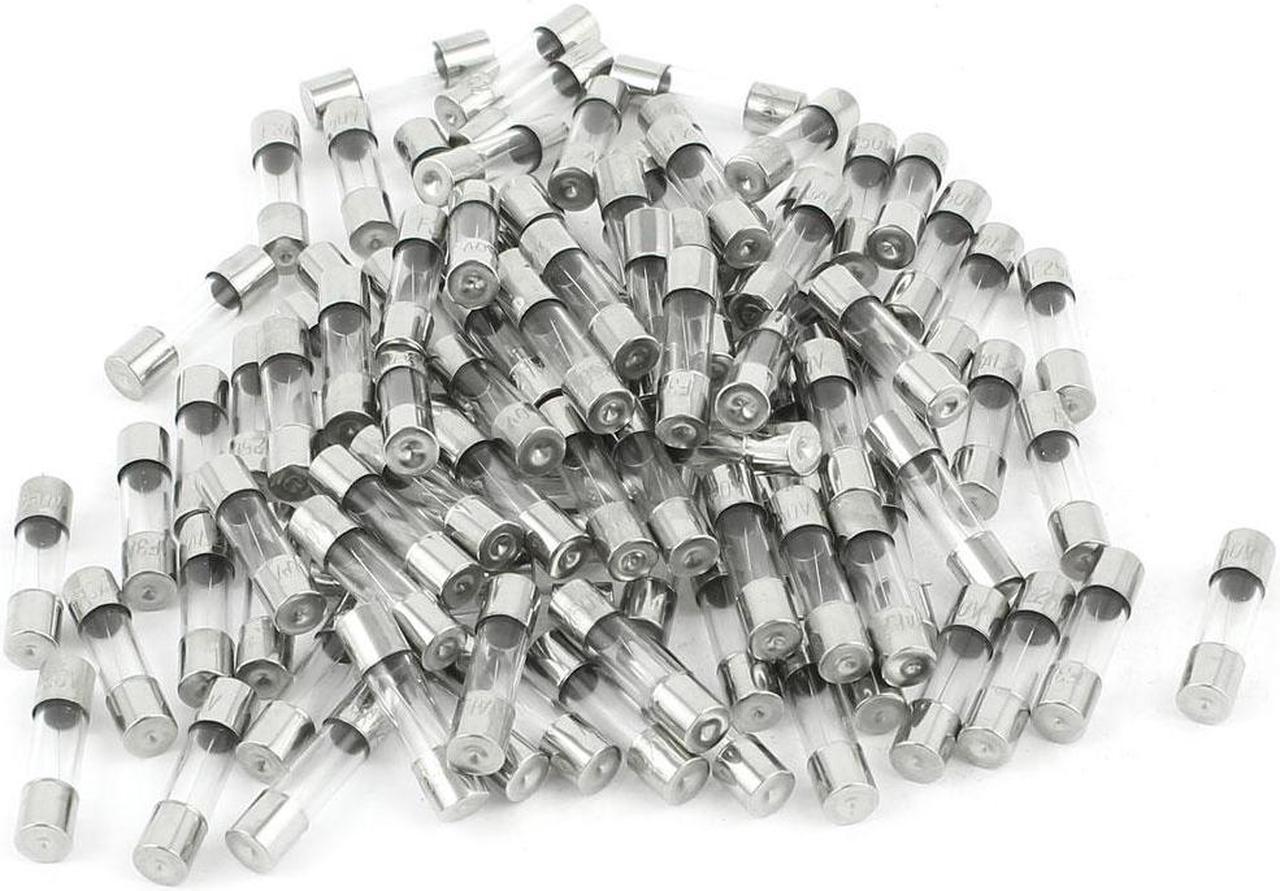 Unique Bargains 100 Pcs 5mm x 20mm F2AL Quick Blow Type Glass Tube Fuses 250V 2A