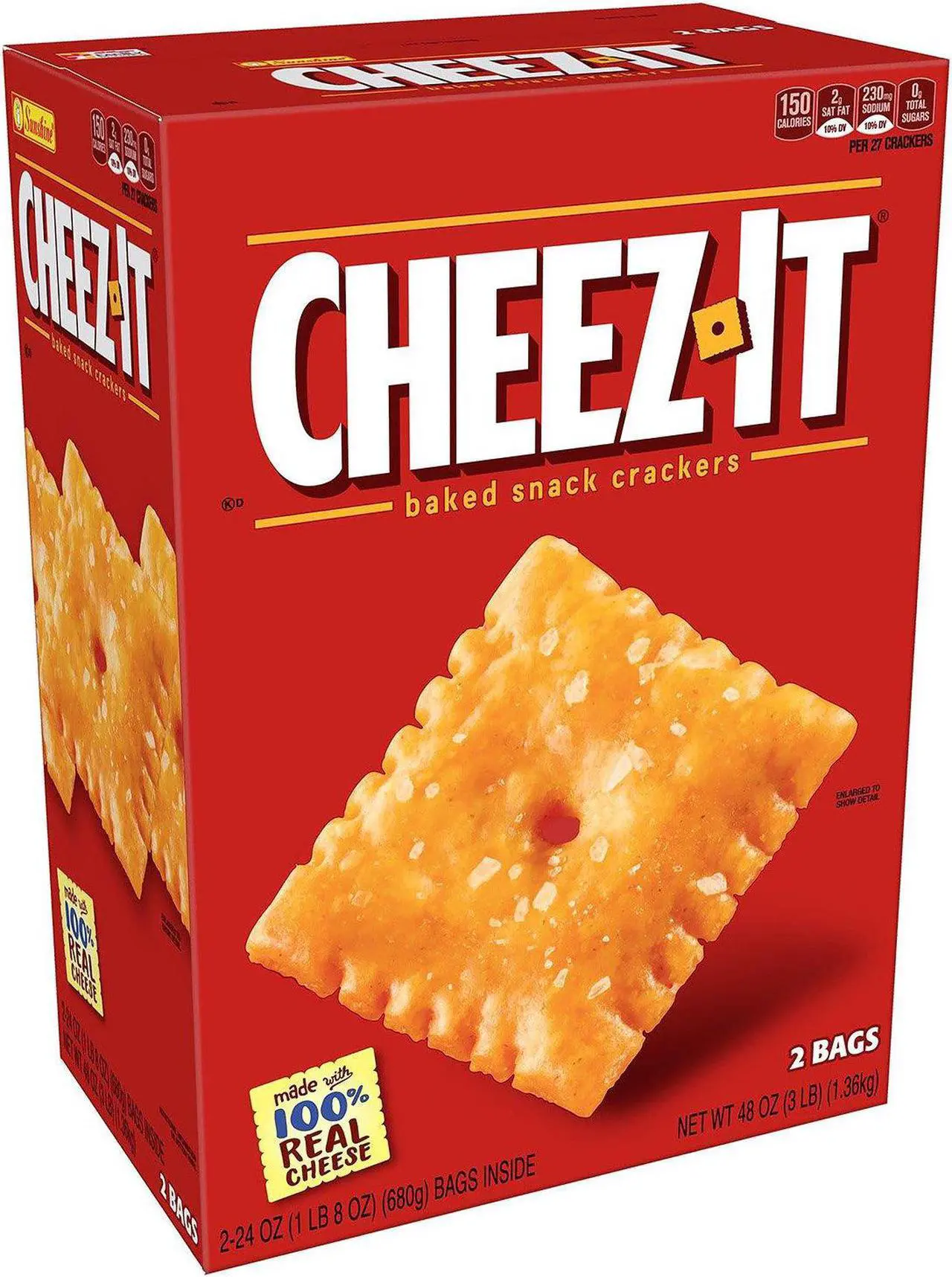 Main image of Kellogg's Cheez-it Crackers Original 48 oz Box 2410010200