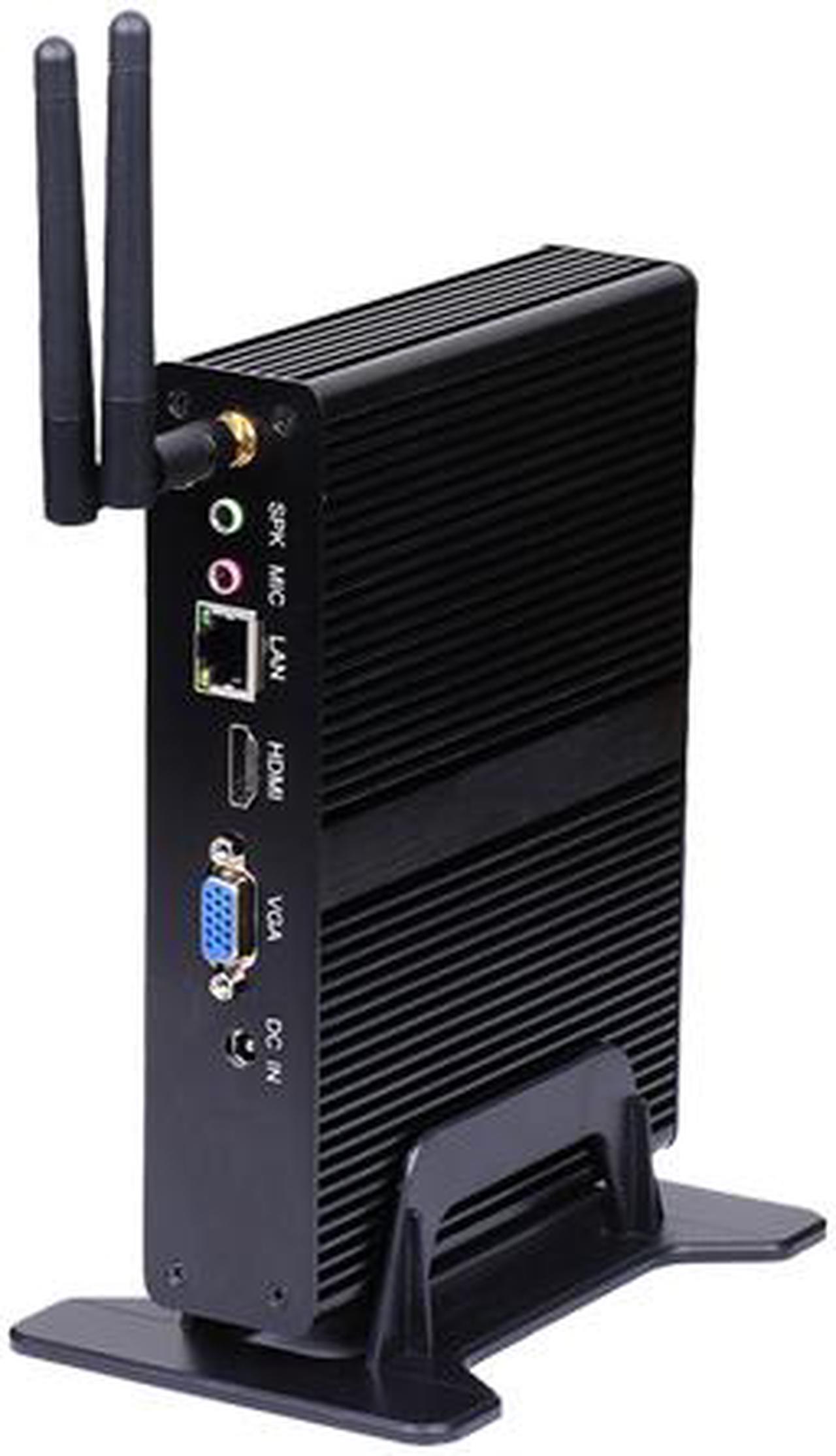 Fanless Mini PC, Desktop Computer, HUNSN BM11, J1900 N3510 N3520, HTPC, Nano Kodi Box, Windows 11 Pro or Linux Ubuntu, AC WiFi, BT, VGA, HDMI, USB3.0, 4 x USB2.0, LAN, 4G RAM, 64G SSD