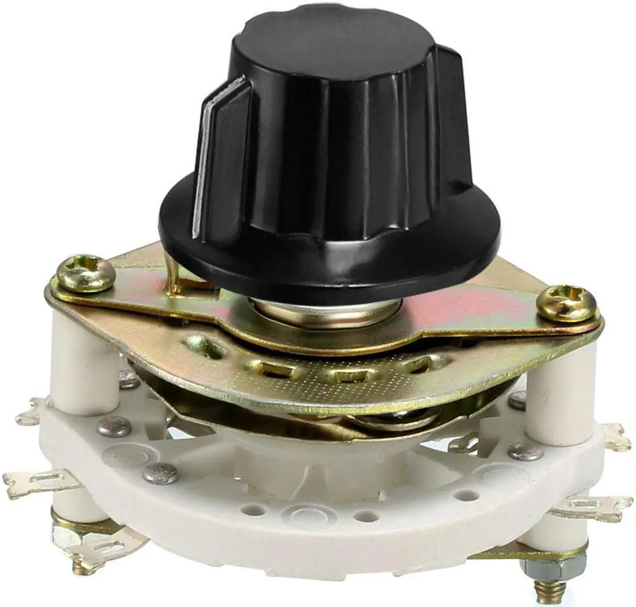Main image of 2P2T 2 Pole 2 Position 1 Deck Band Channel Rotary Switch Selector with Knob