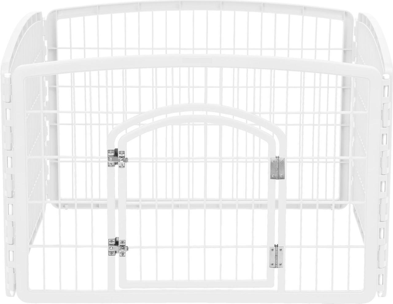 Main image of IRIS 24-inch Exercise 4-Panel Pet Playpen with Door, White