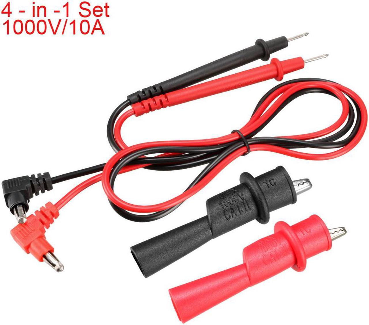Alt view image 2 of 5 - Multimeter Test Leads Banana Plug with Probe and Alligator Clips, 10A , 4 - in -1 Set