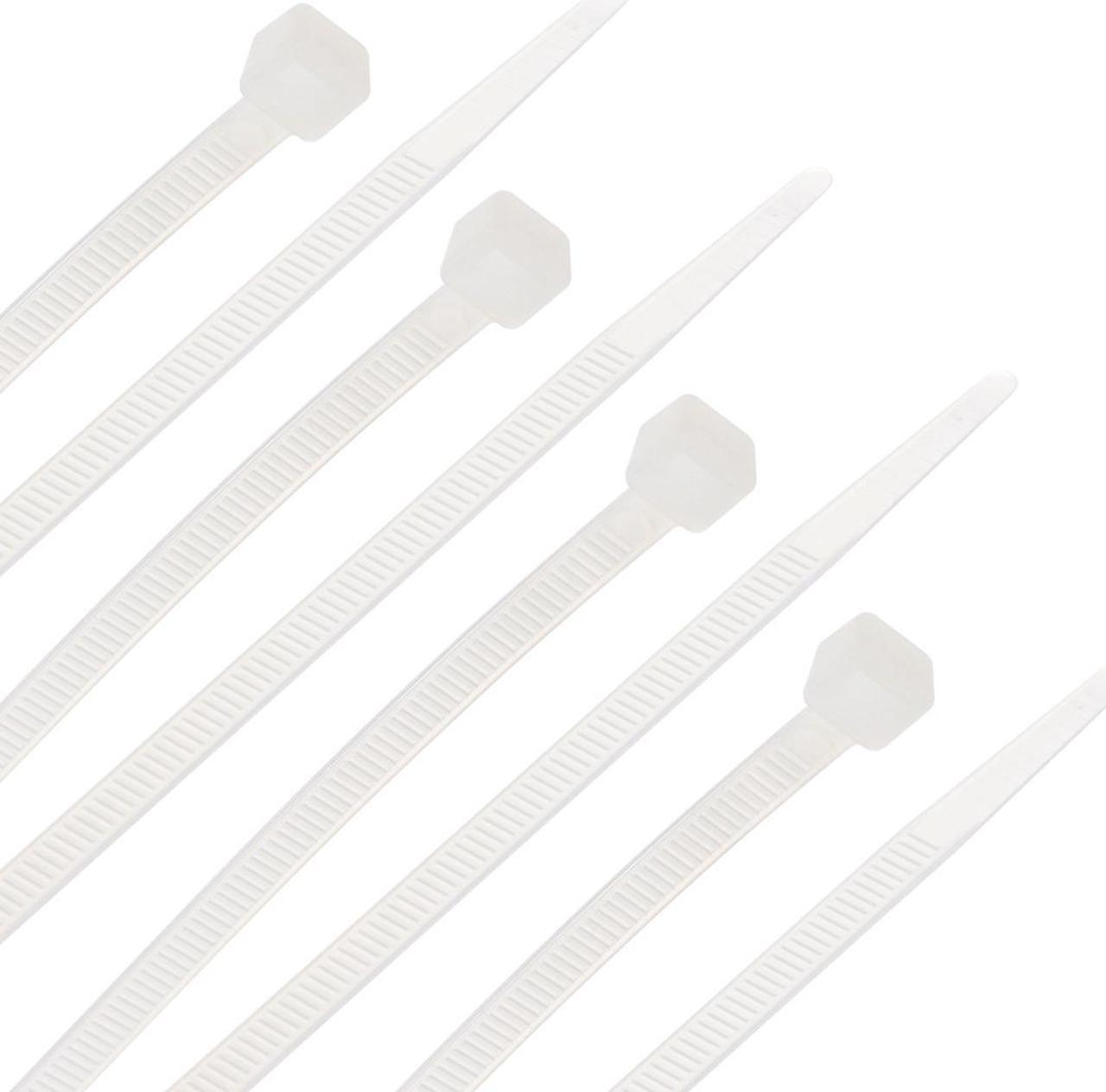 Nylon Cable Ties 16 Inch Self-Locking Zip Ties 0.2 Inch Width White 50pcs