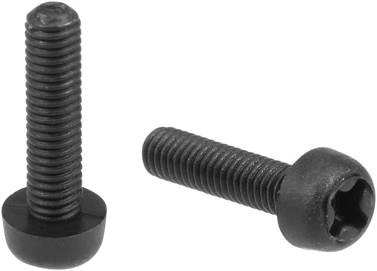 M3x12mm Threaded Nylon Phillips Cross Pan Head Machine Screws Bolts Black 20Pcs