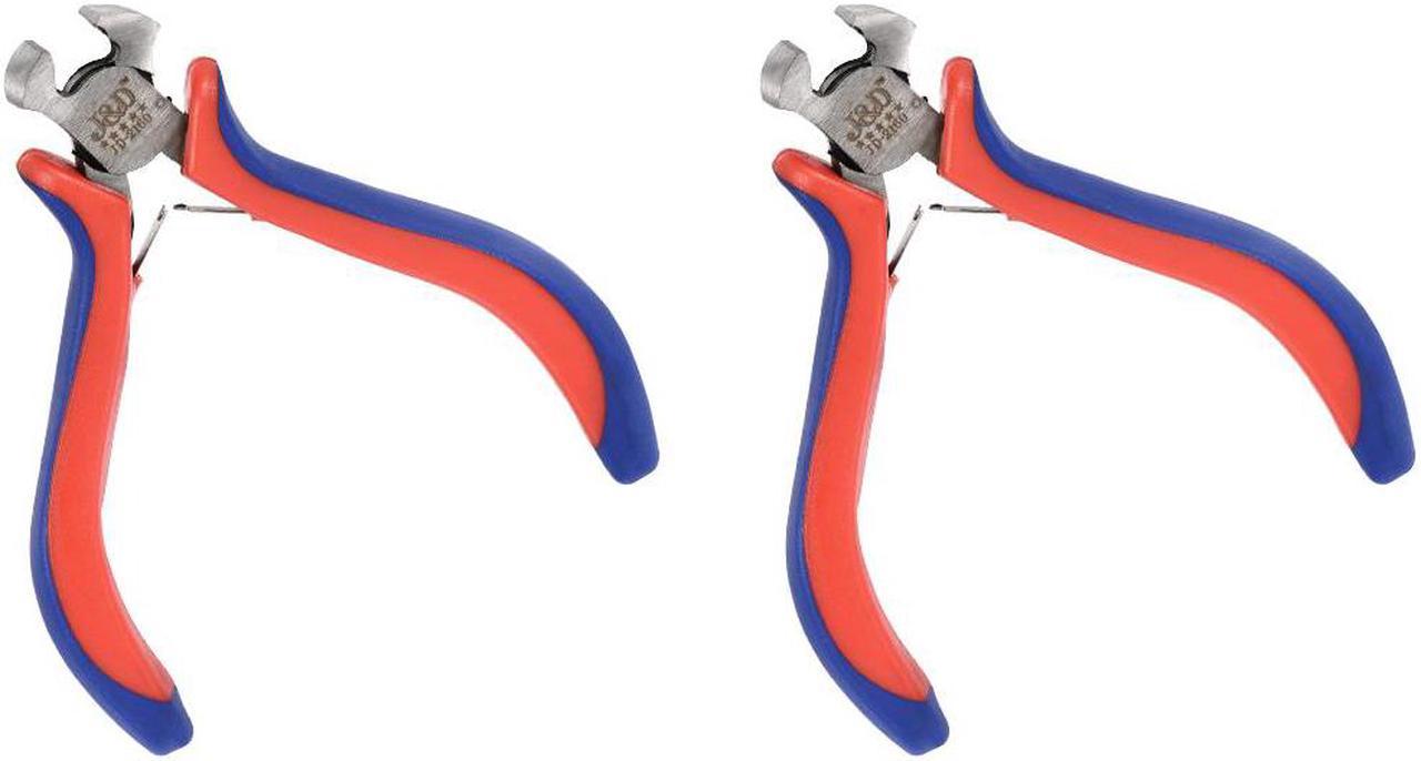 End Cutting Pliers 5 Inch Mini Precision End Nippers Wire Cutter Pliers Nail Puller Tool 2 Pcs