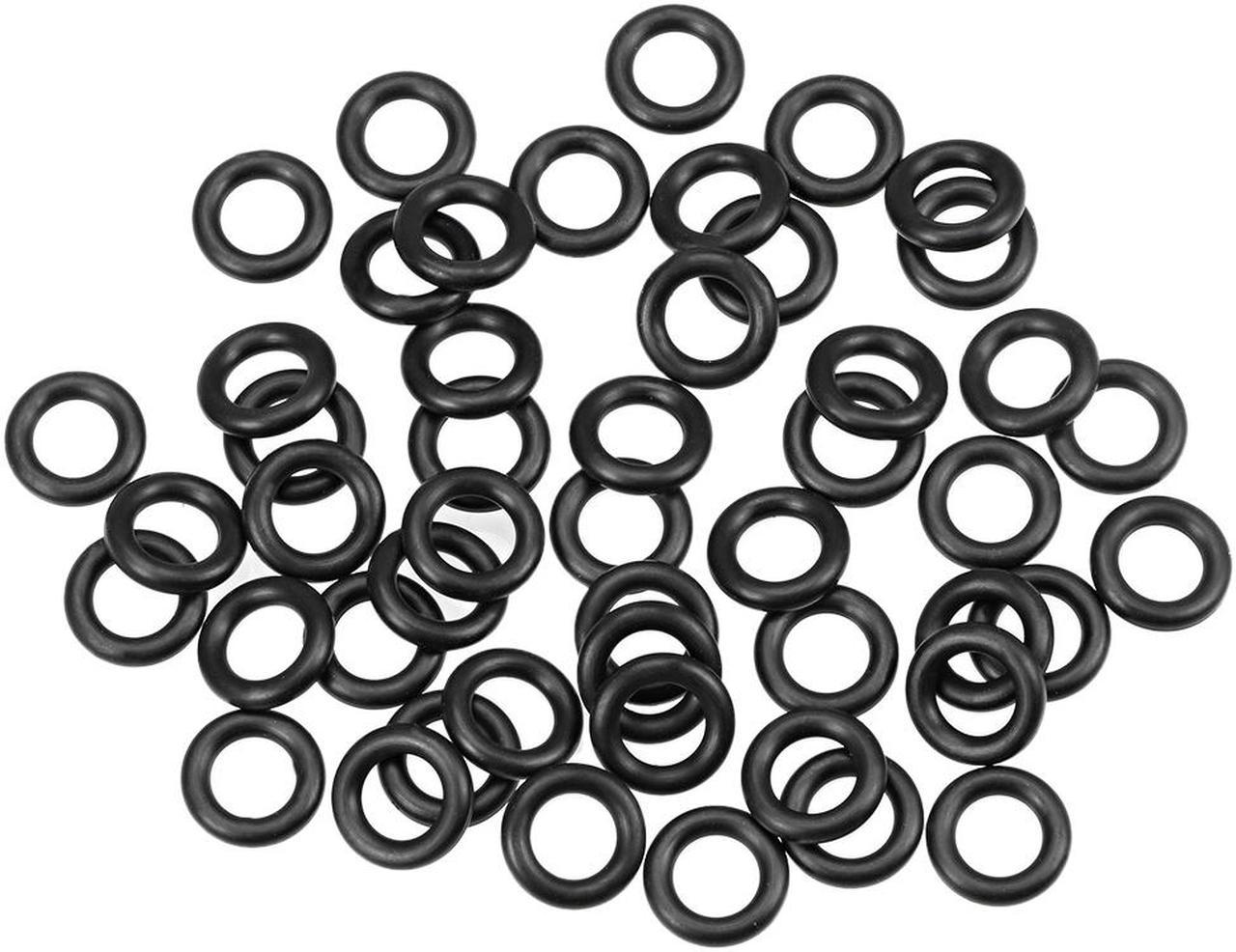 O-Rings Nitrile Rubber 7mm Inner Diameter 12mm OD 2.5mm Width Round Seal Gasket 50 Pcs