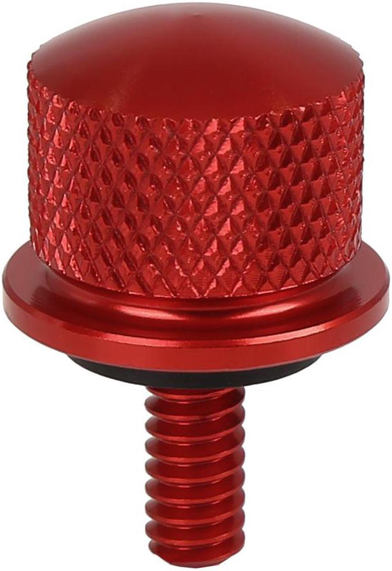 1/4''-20 Thread Motorcycle Red Aluminum Alloy Rear Seat Bolt Mount Screw for Harley Davidson Touring Sportster Softail Dyna 1996-2017