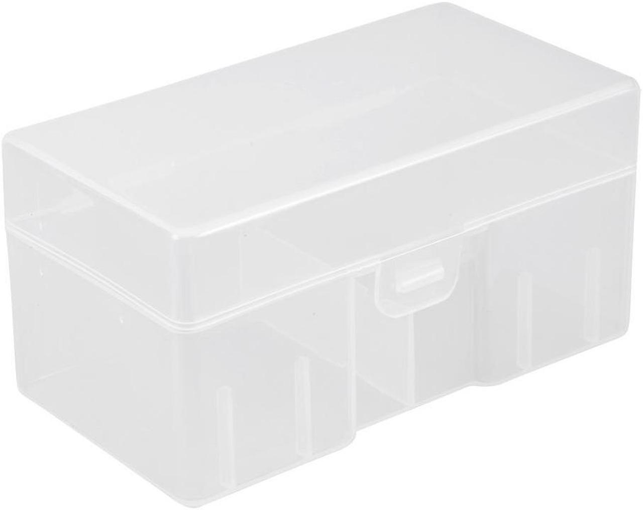 Unique Bargains Clear Plastic Rectangle Storage Box Case Container Holder f 12 x 9V Battery