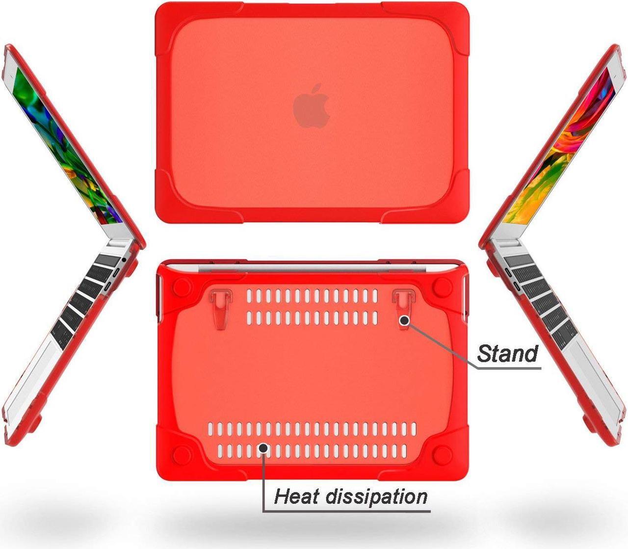 Alt view image 7 of 7 - MacBook Pro Retina 13 Case Werleo Rubberized Heavy Duty Shockproof Hard Plastic Protective Case Cover with Foldable Kickstand for Apple MacBook Pro Retina 13.3" inch Model A1502 A1425