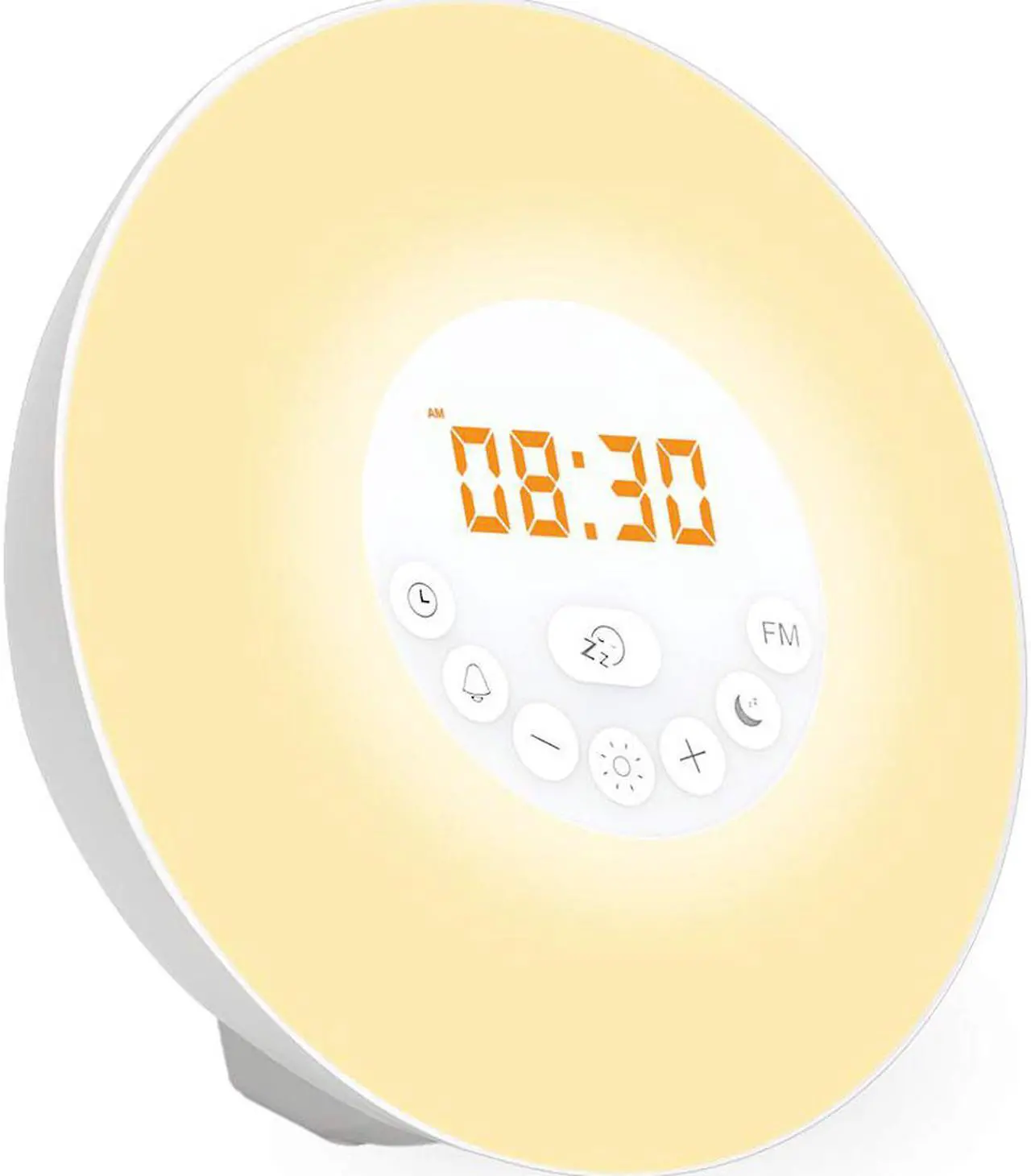Main image of Wake Up Light Werleo Nature Light Sunrise Simulation Alarm Clock Touch Control Night Light for Bedrooms Snooze Function Wake-Up Light with USB Charger FM Radio for Heavy Sleepers