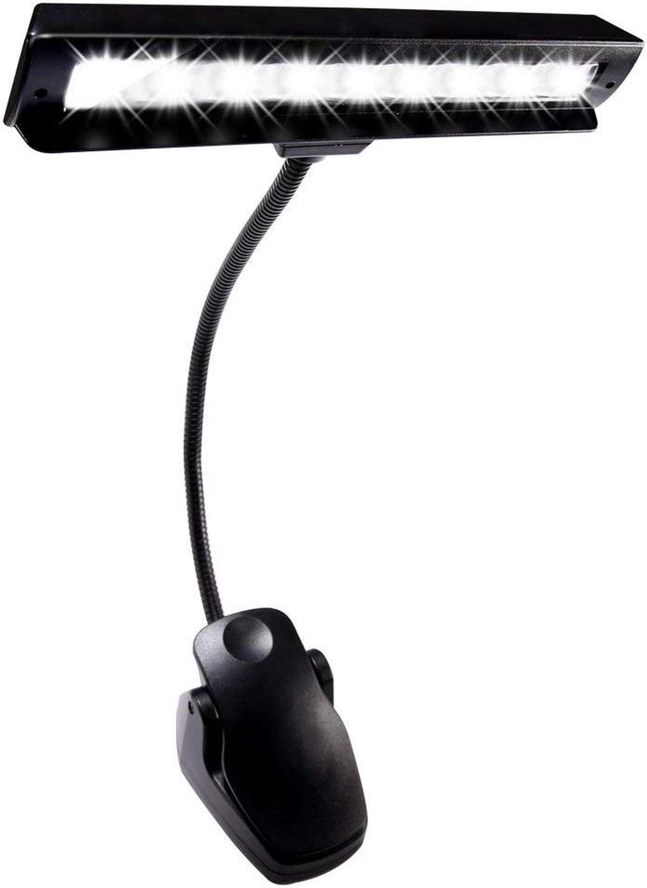 Main image of WERLEO 9 LED Clip On Music Stand Lights 3AA Batteries Included Adjustable Cordless Portable Led Lamp for Mixing Orchestra Work Craft Table (Powered by AA Batteries AC Adapter or USB Cable)