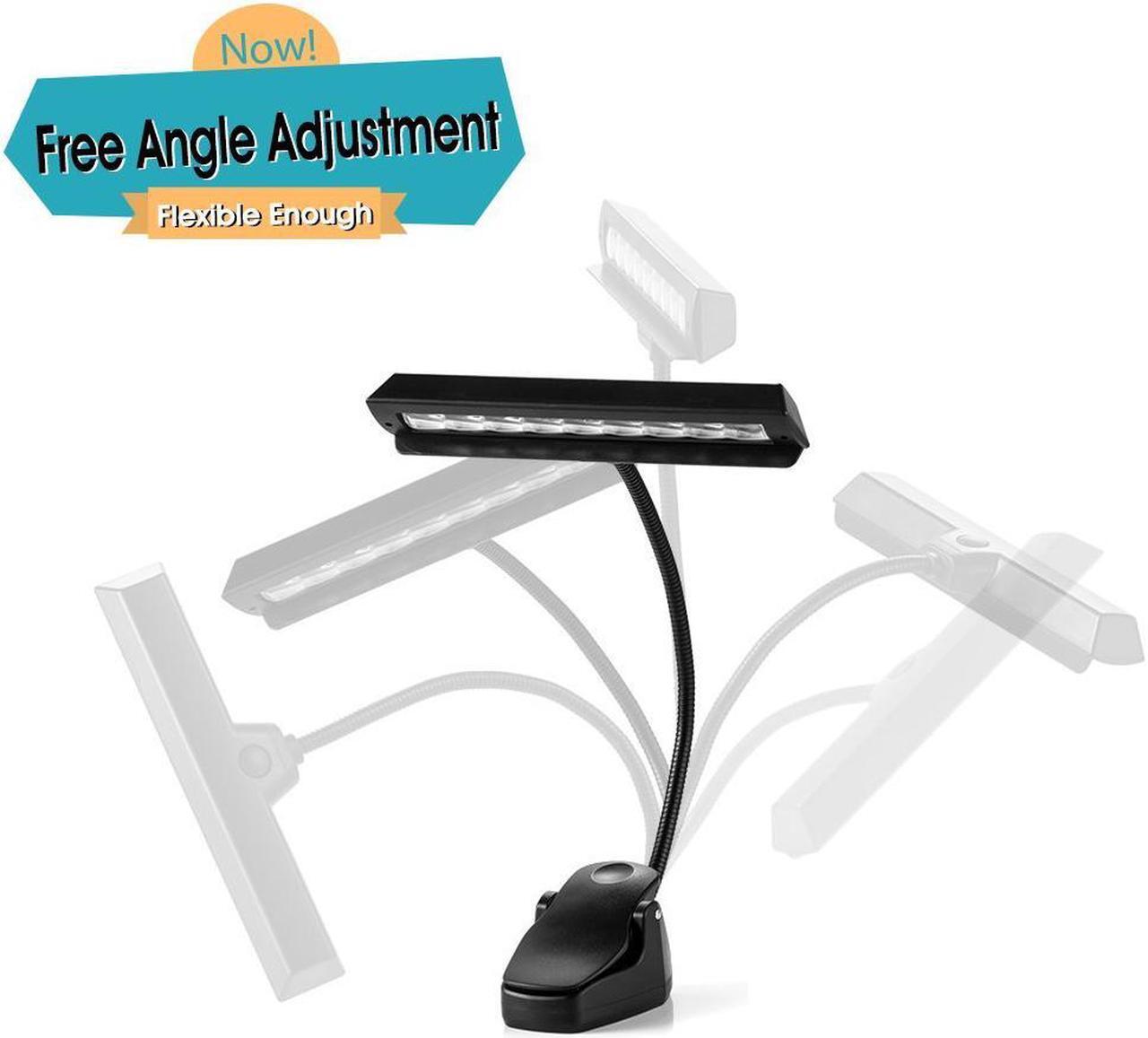 Alt view image 5 of 7 - WERLEO 9 LED Clip On Music Stand Lights 3AA Batteries Included Adjustable Cordless Portable Led Lamp for Mixing Orchestra Work Craft Table (Powered by AA Batteries AC Adapter or USB Cable)