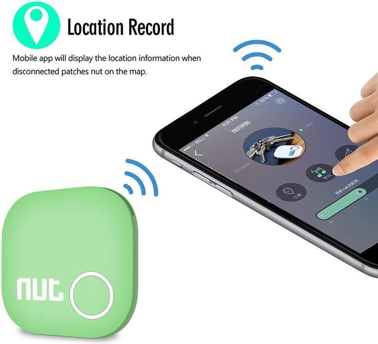 Alt view image 4 of 7 - Smart Tag Nut 2 Bluetooth Anti-lost Tracker Key Finder Tracking Wallet Key Bag Pet Dog Tracer Locator Alarm Patch GPS Locator for iOS iPhone iPod iPad Android Green