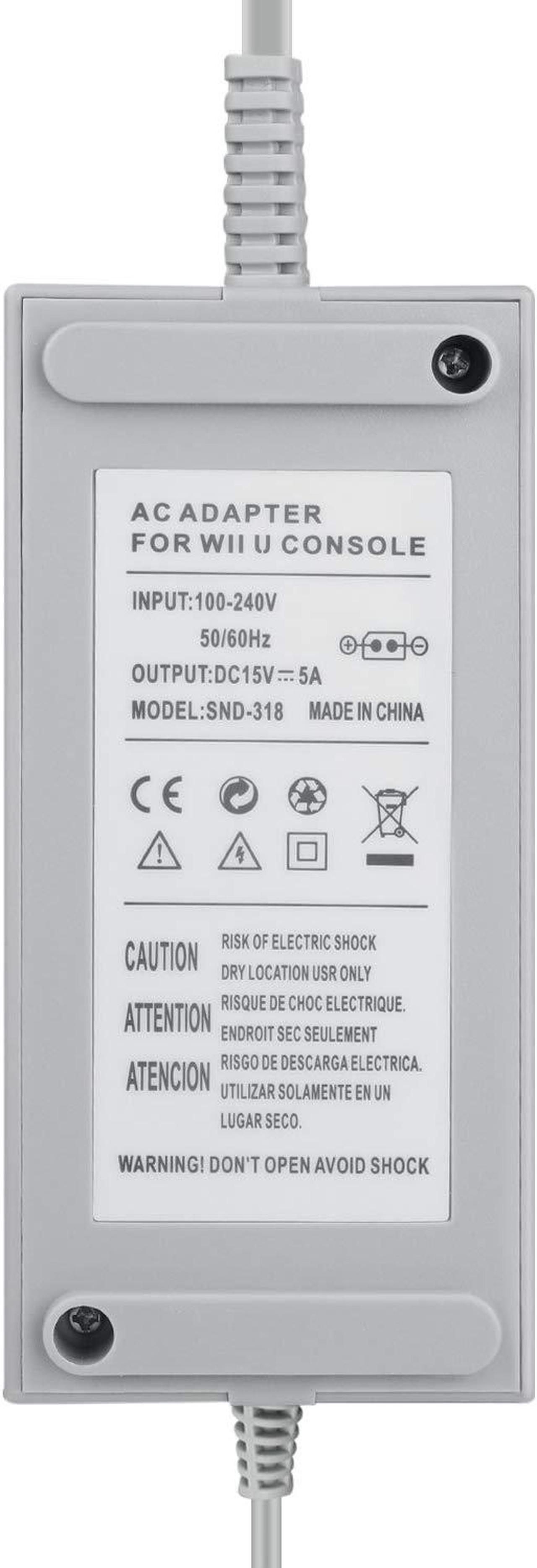 Alt view image 3 of 5 - WERLEO Wii U Controller GamePad Charger AC Adapter Power Supply Home Wall Travel Charging Cord Cable Accessories Kit 100-240V US Plug for Nintendo Wii U Gaming Console System