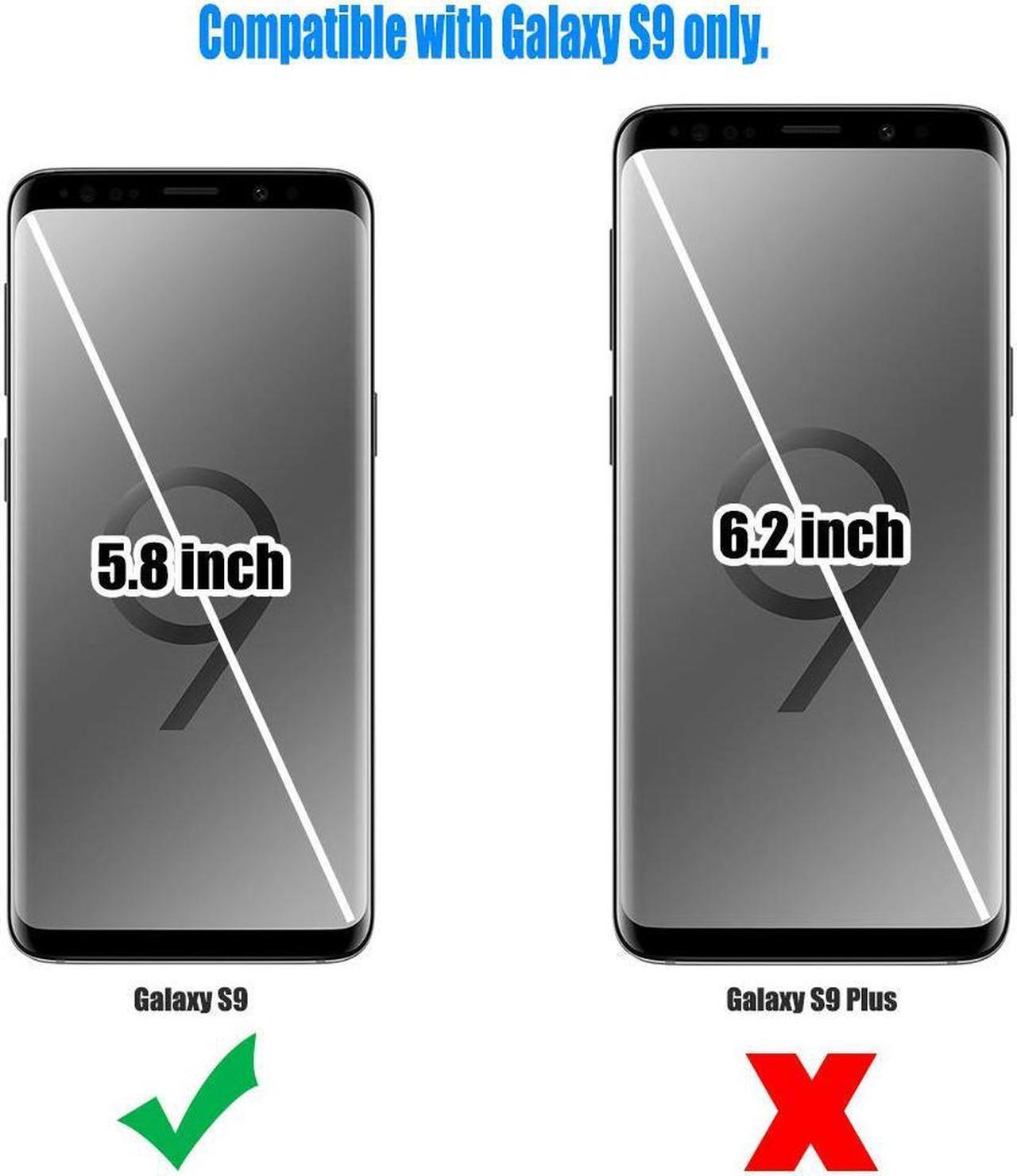 Alt view image 2 of 7 - Galaxy S9 Wallet Case Samsung S9 Wallet Case with Card Holder Slots Shockproof Protective Case for Samsung Galaxy S9 5.8 inch (2018)