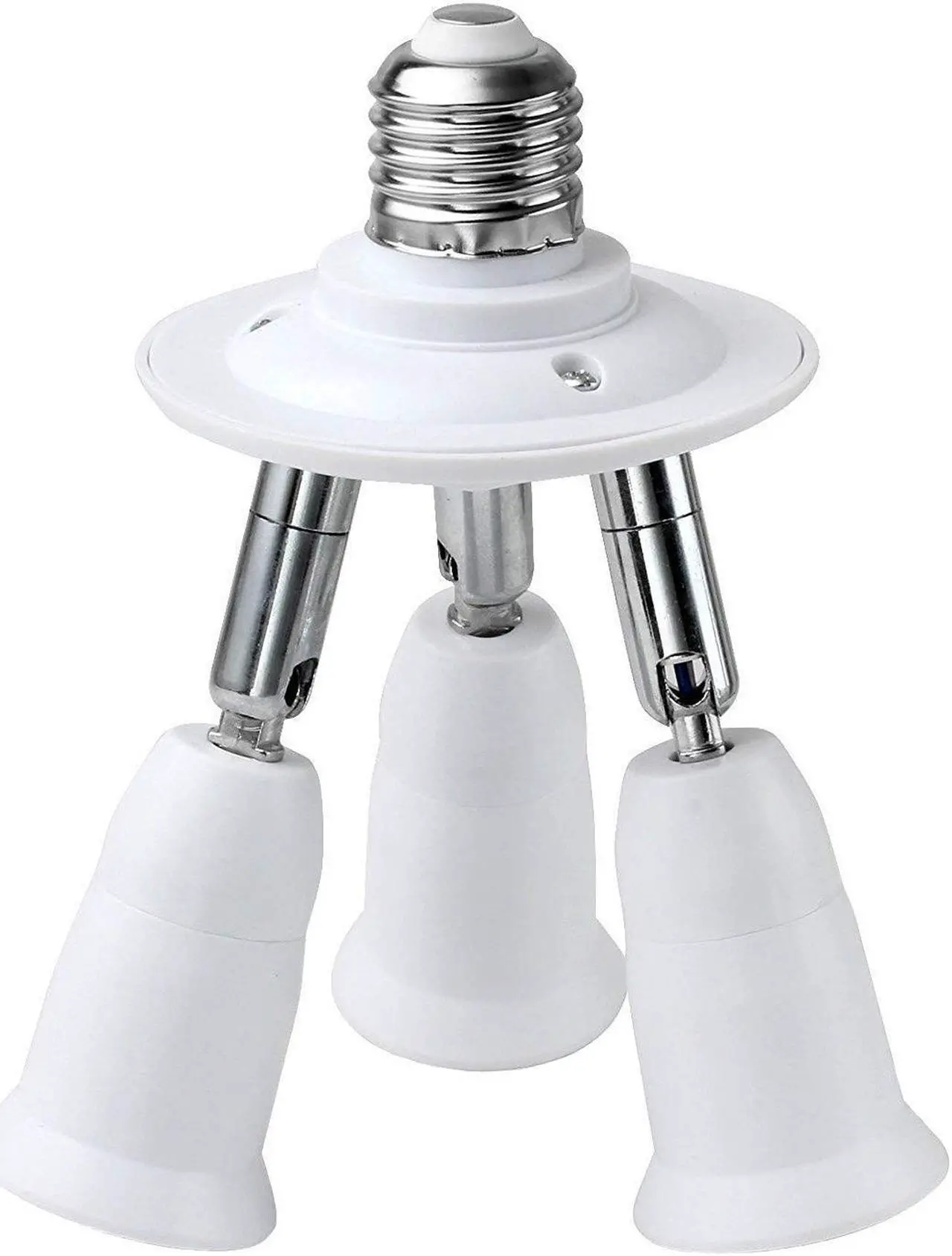 Main image of Werleo 3 in 1 Light Socket Splitter E26 E27 Adapter Converter for Standard LED Bulbs 360 Degrees Adjustable 180 Degree Bendable Max Watt 180W
