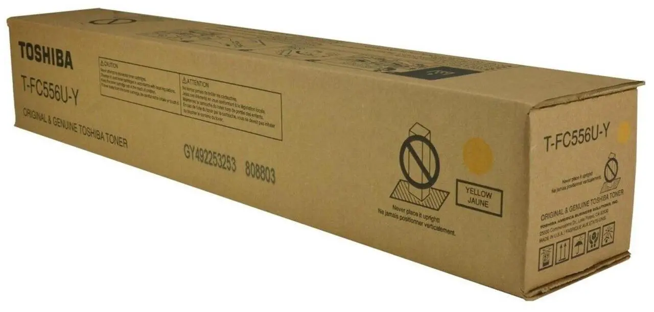 Alt view image 3 of 3 - Toshiba TFC556UY E-Studio5506Ac 6506Ac 7506Ac Yellow Toner Cartridge (39200 Yield)