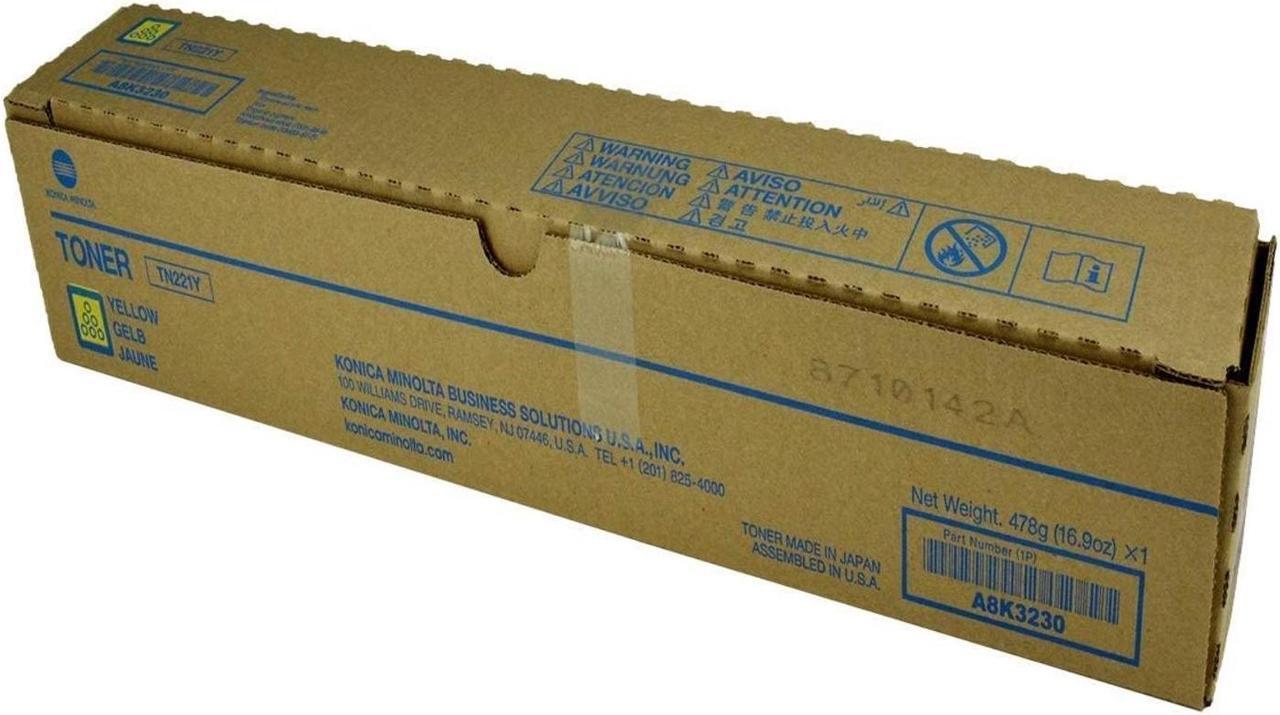 Alt view image 3 of 4 - Konica Minolta A8K3230 Toner Ctg, Yellow, 21K Yield