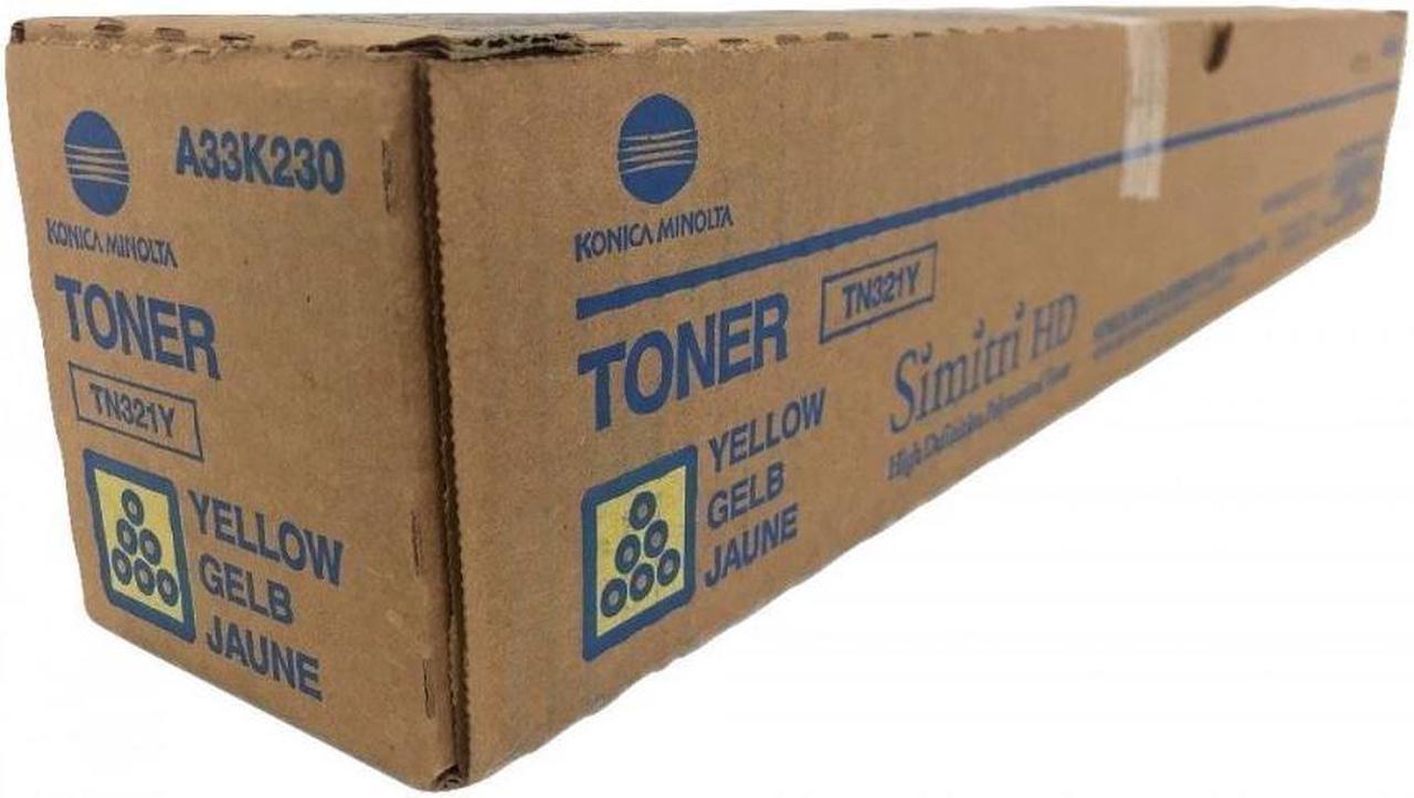 Main image of Yellow Toner Cartridge for Konica Minolta A33K230 bizhub C224, bizhub C224e, bizhub C284, bizhub C284e, bizhub C364, bizhub C364e, Genuine Konica Minolta Brand