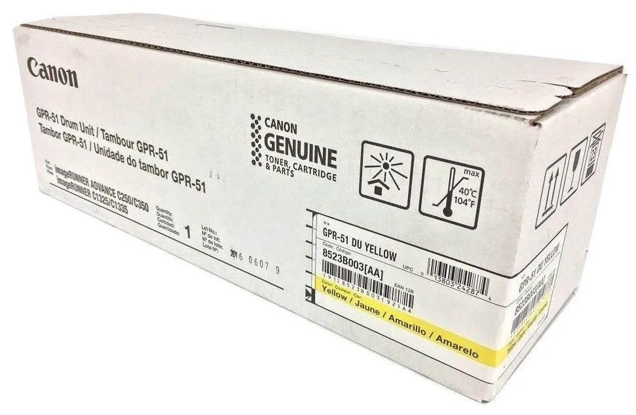 Main image of Canon 8523B003AA Gpr-51 Ylw Drum Ir-C250/350/351