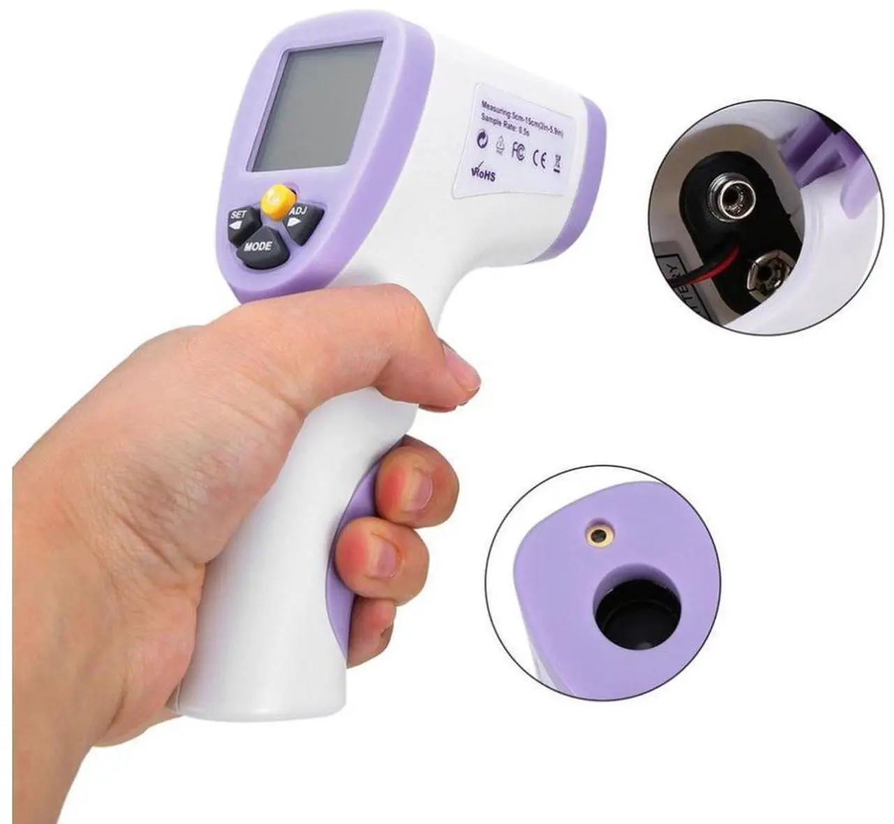 Alt view image 3 of 7 - Digital Infrared Forehead Thermometer Non-Contact Digital Medical Thermometer for Baby Adult Child