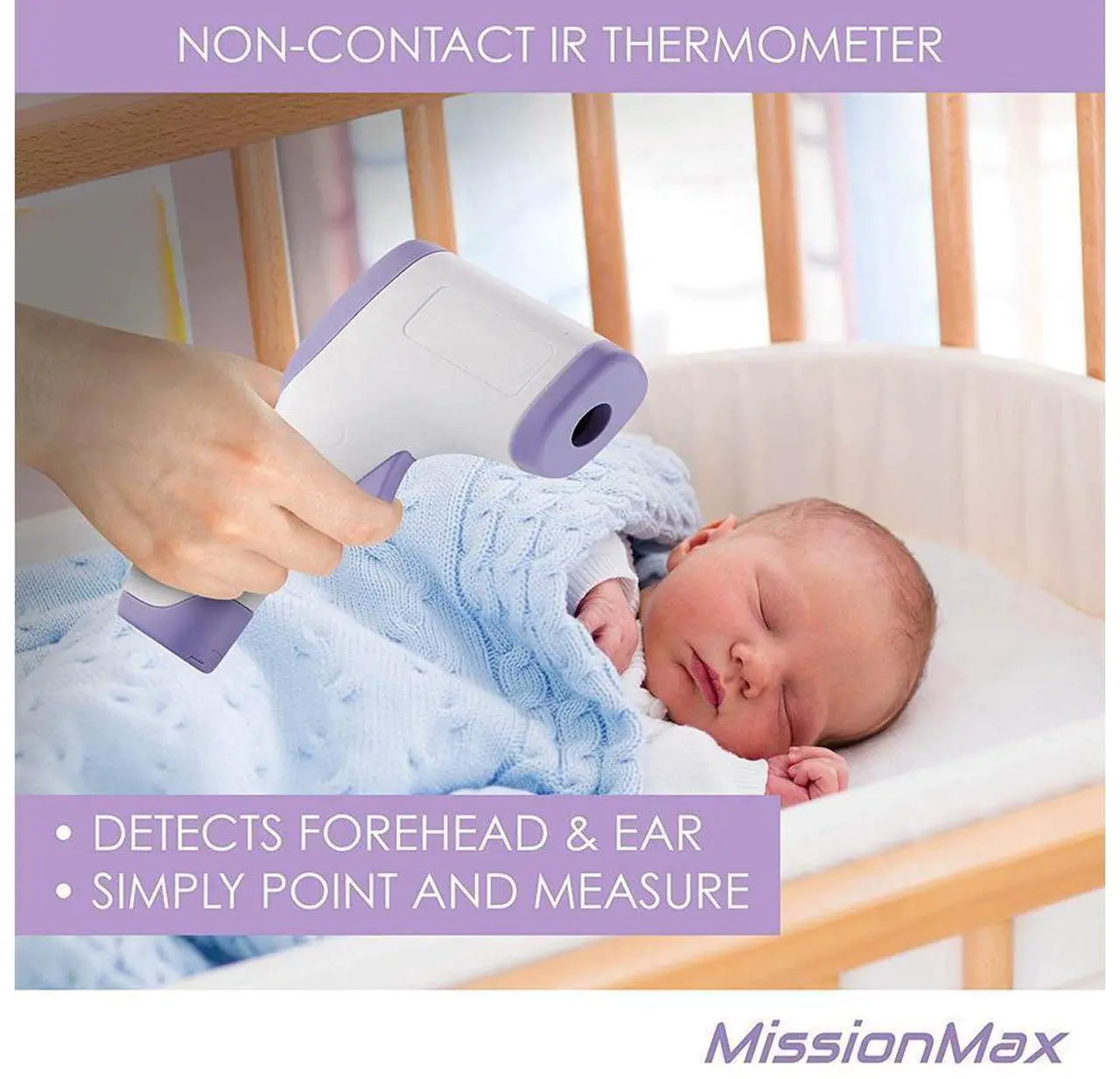 Alt view image 4 of 7 - Digital Infrared Forehead Thermometer Non-Contact Digital Medical Thermometer for Baby Adult Child