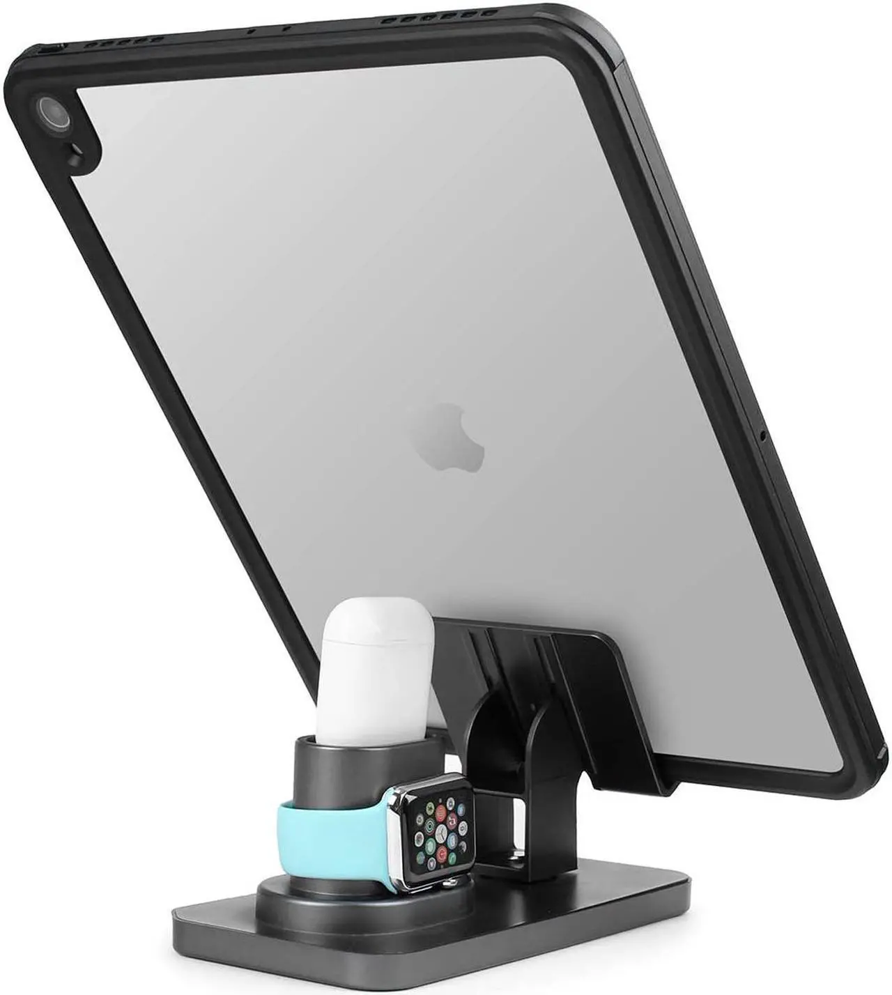 Alt view image 4 of 7 - 3 in 1 Charging Stand Compatible with iWatch Series 5 4 3 1 / AirPods and iPhone 11/11 Pro/11 Pro Max/X/XS/XS Max/XR/8/8Plus/7/7 Plus/6S /6S Plus