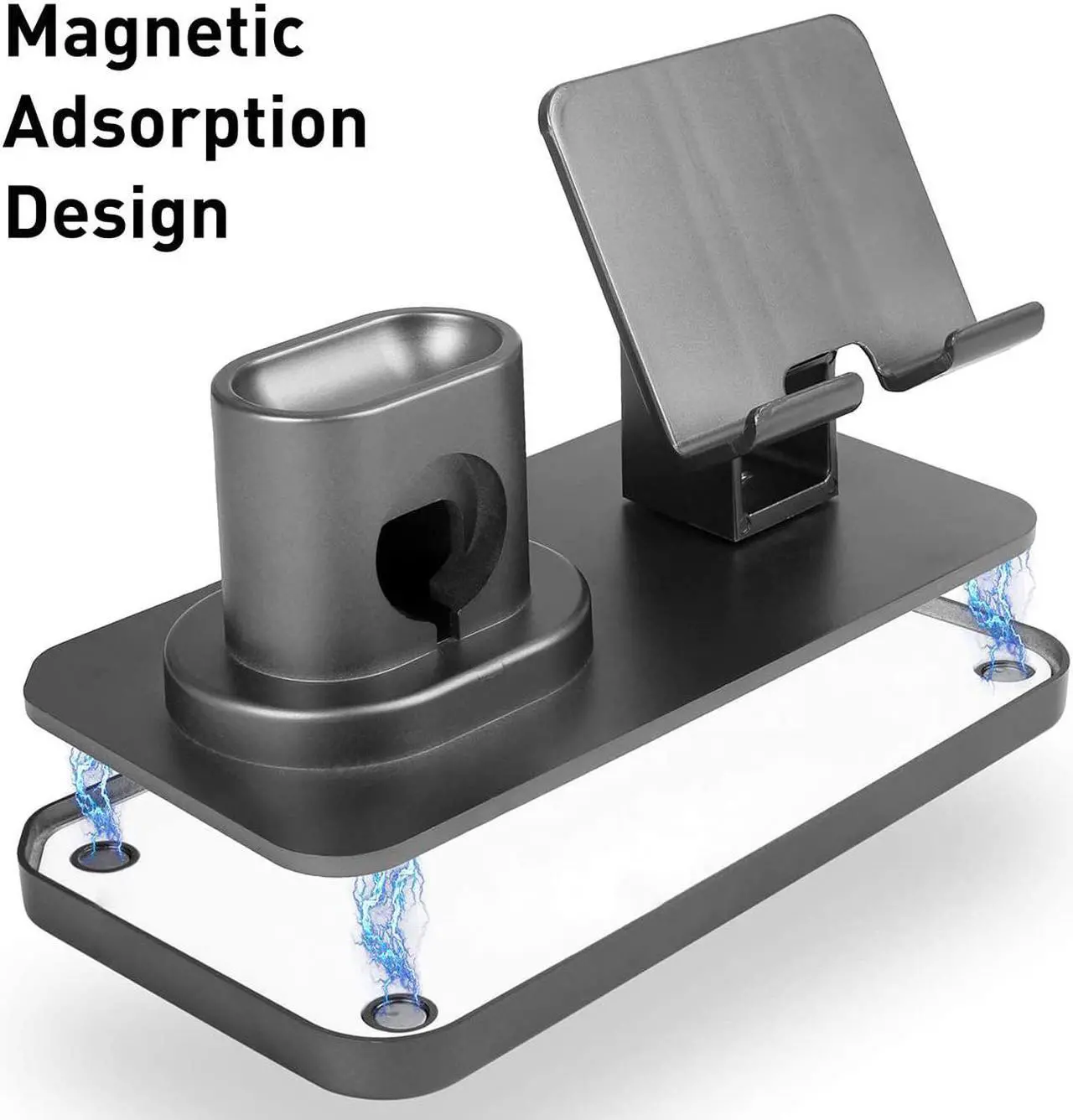 Alt view image 5 of 7 - 3 in 1 Charging Stand Compatible with iWatch Series 5 4 3 1 / AirPods and iPhone 11/11 Pro/11 Pro Max/X/XS/XS Max/XR/8/8Plus/7/7 Plus/6S /6S Plus