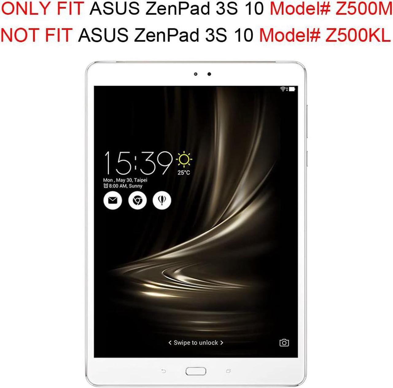 Alt view image 3 of 7 - Case for ASUS ZenPad 3S 10 Z500M (NOT FIT Model# Z500KL) - [Slim Shell] Ultra Lightweight Stand Cover with Auto Sleep / Wake for ASUS ZenPad 3S 10 (Z500M ONLY) 9.7 inch Tablet