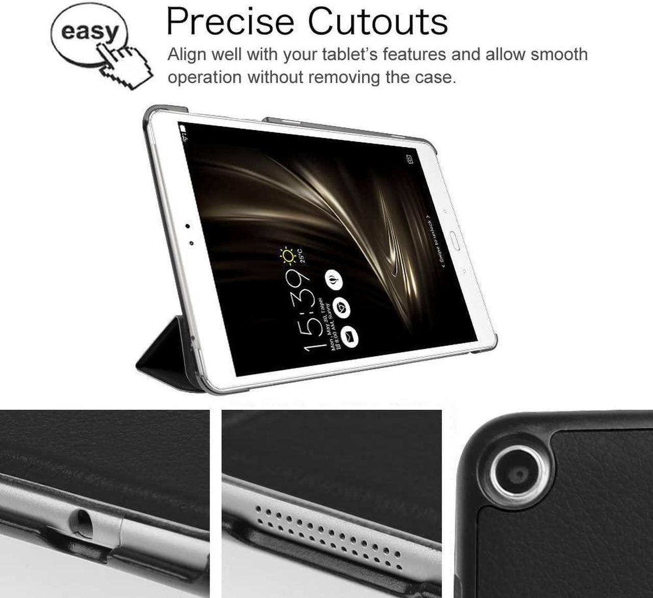 Alt view image 4 of 7 - Case for ASUS ZenPad 3S 10 Z500M (NOT FIT Model# Z500KL) - [Slim Shell] Ultra Lightweight Stand Cover with Auto Sleep / Wake for ASUS ZenPad 3S 10 (Z500M ONLY) 9.7 inch Tablet