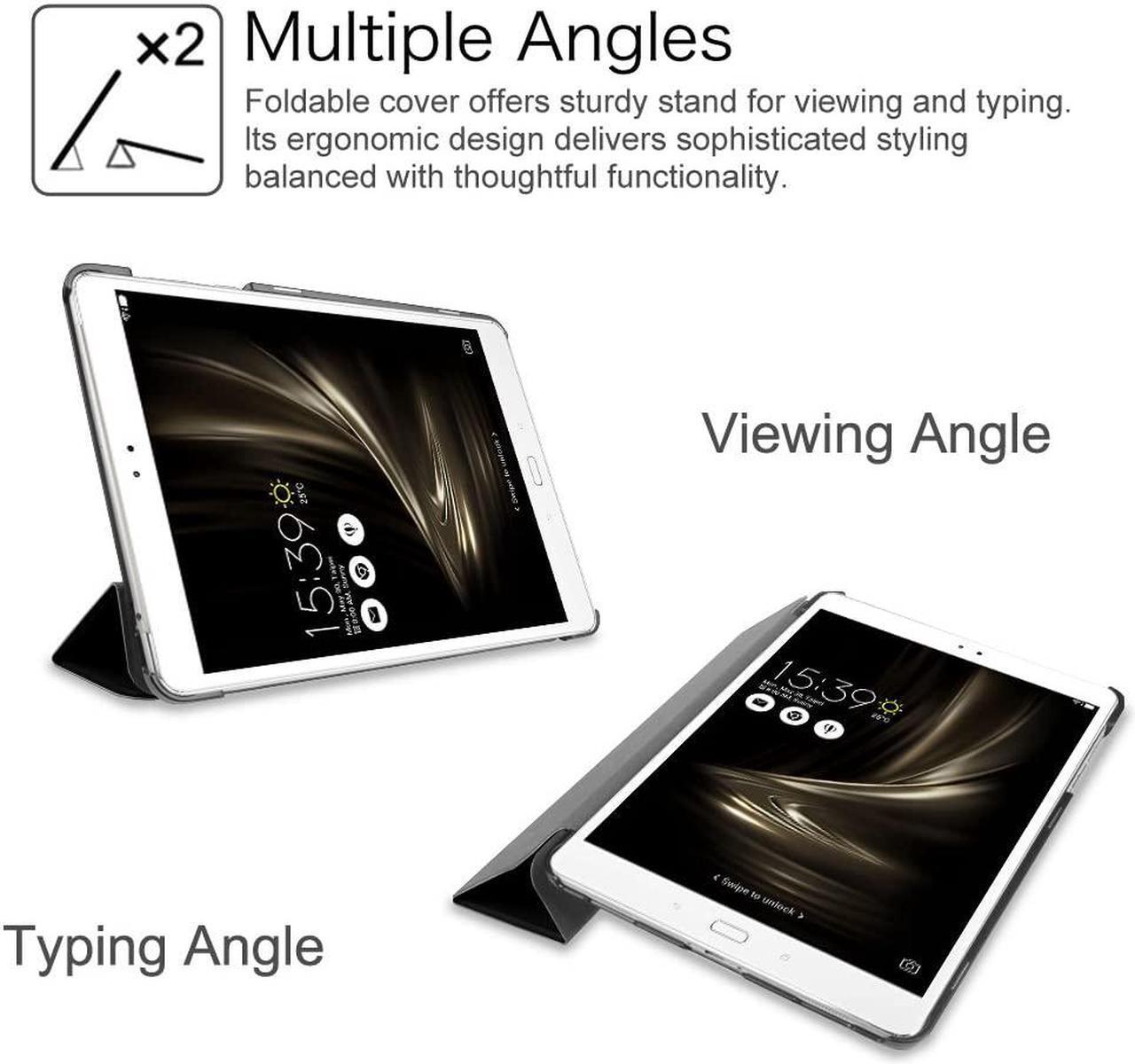 Alt view image 5 of 7 - Case for ASUS ZenPad 3S 10 Z500M (NOT FIT Model# Z500KL) - [Slim Shell] Ultra Lightweight Stand Cover with Auto Sleep / Wake for ASUS ZenPad 3S 10 (Z500M ONLY) 9.7 inch Tablet