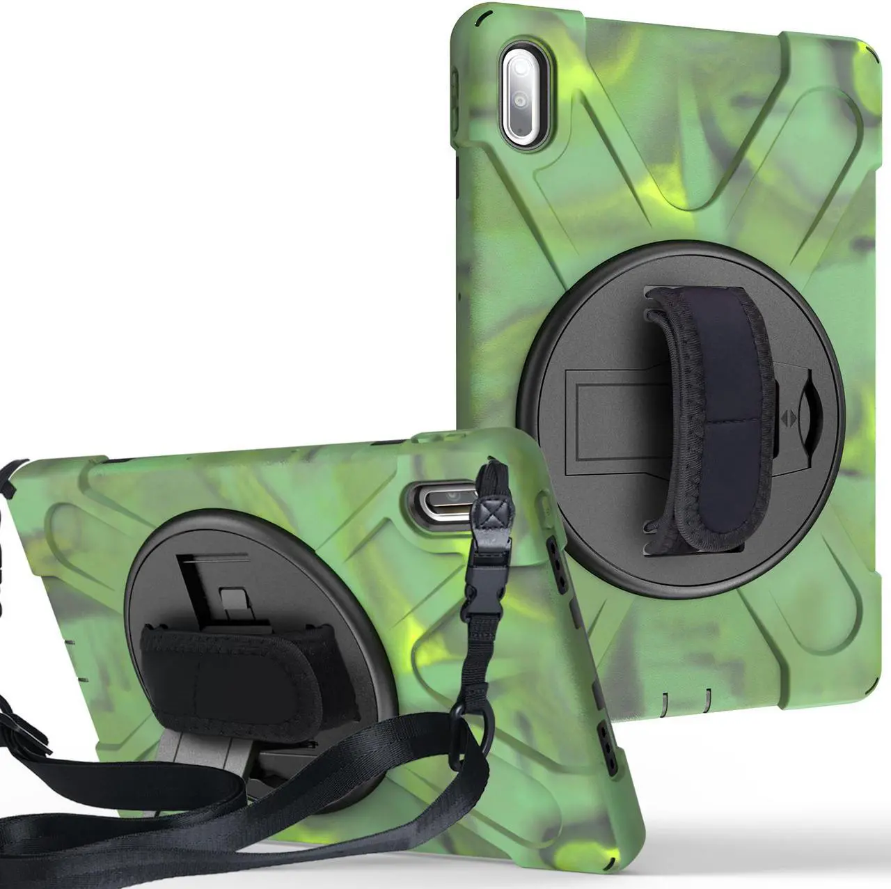 Main image of Huawei MatePad 10.4 2020 Case with Hand Strap and Shoulder Belt Shockproof Cover for Huawei MatePad 10.4 inch 2020 Model BAH3-W09 / BAH3-AL00