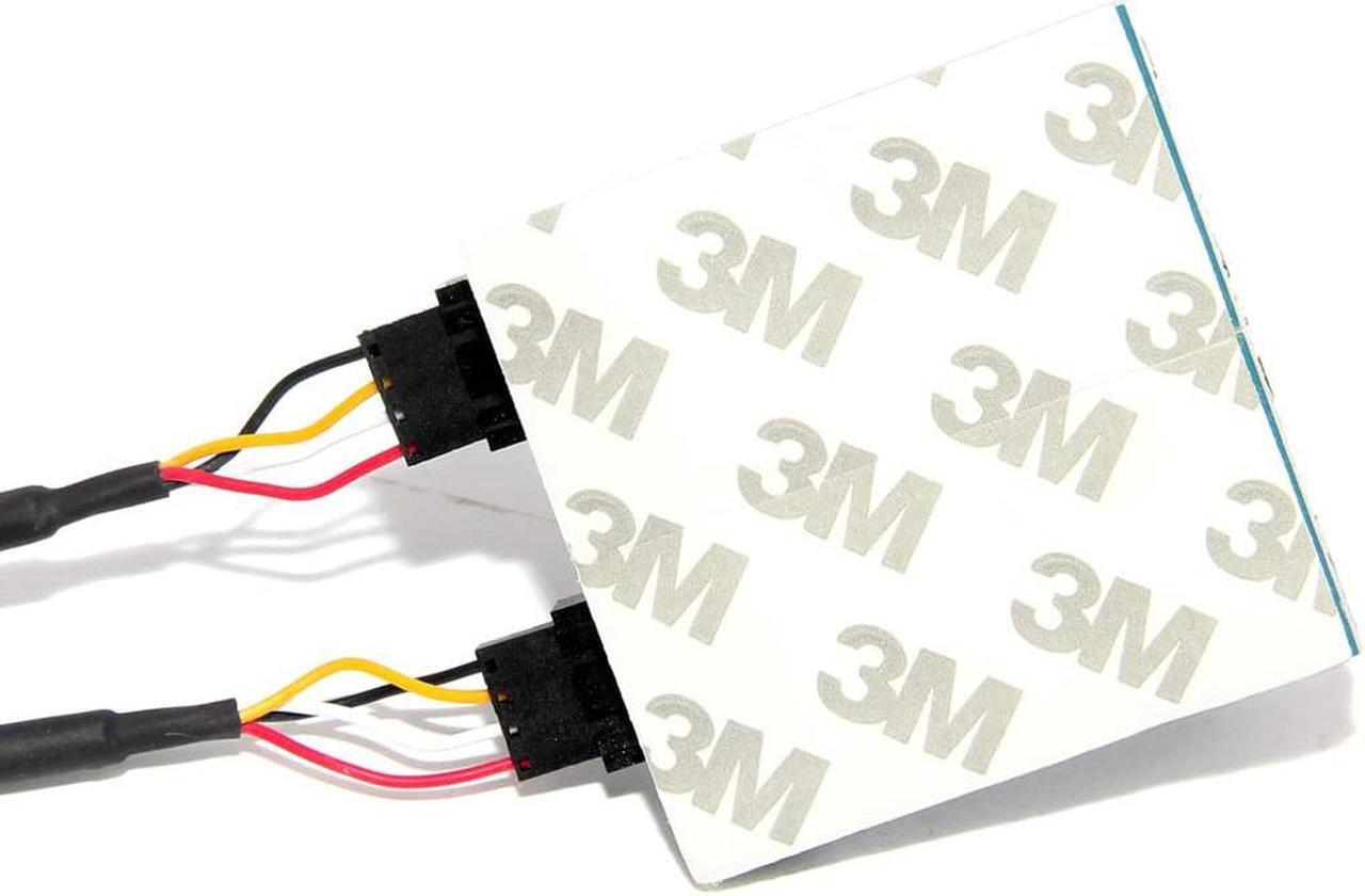 Alt view image 5 of 5 - 9pin USB Header Male 1 to 2/4 Female Extension Cable Card Desktop 9-Pin USB HUB USB 2.0 9 pin Connector Adapter Port Multilier