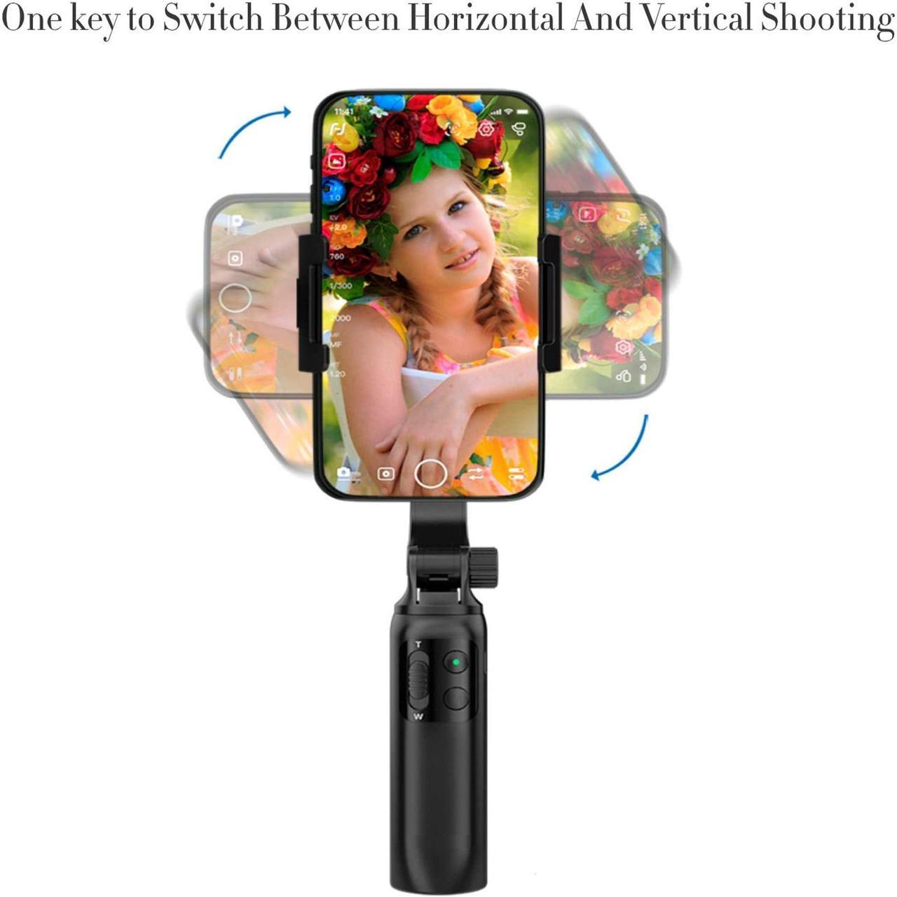 Alt view image 4 of 7 - Gimbal Stabilizer for Smartphone Vimble One Anti-Shake Foldable Gimbal Handheld Selfie Stick Tripod for iPhone Android with 18cm Extensional Stick, Vlog YouTube Live Video TikTok