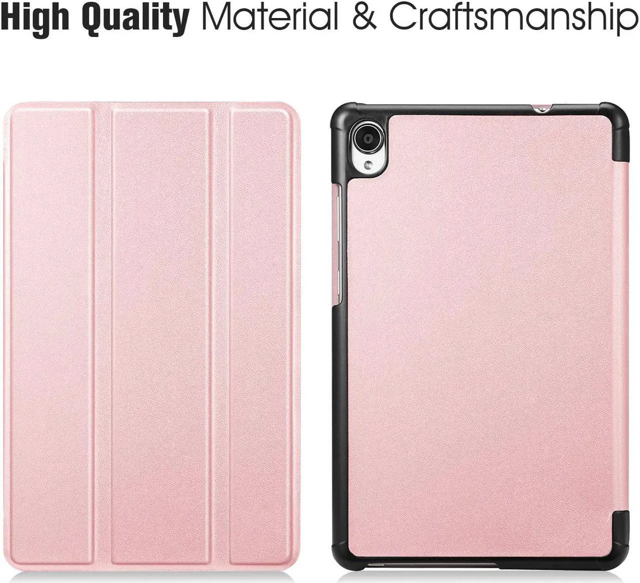 Alt view image 6 of 7 - Case for Lenovo Tab M8 / Smart Tab M8 / Tab M8 FHD - Lightweight Slim Shell Stand Cover for Lenovo Tab M8-HD TB-8505F / TB-8505X 2019 8.0 Inch Tablet