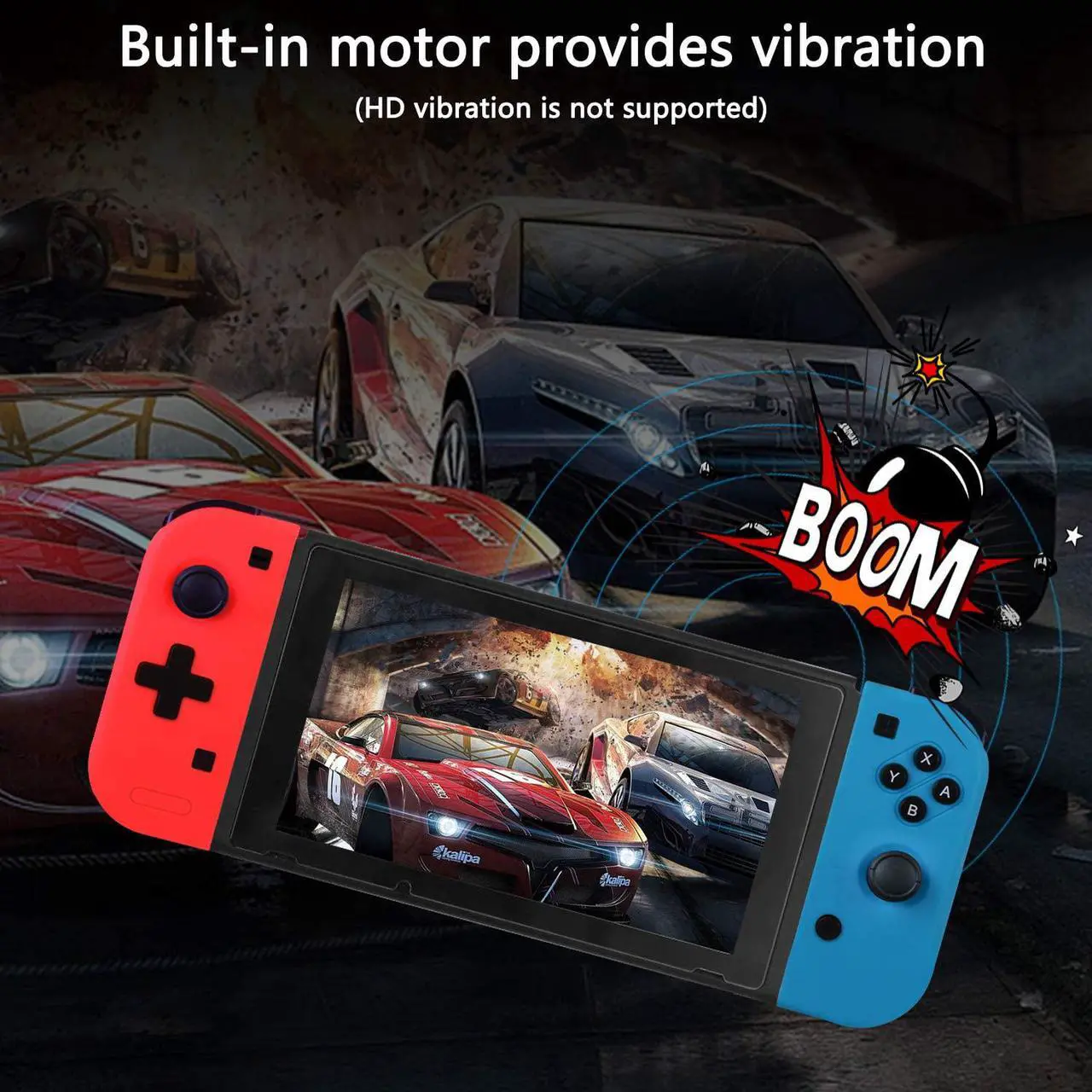 Alt view image 6 of 7 - Wireless Switch Joy Con Pad, Replacement for Nintendo Switch Joy Con Controller, Compatible with Nintendo Switch Console, Support Dual Vibration