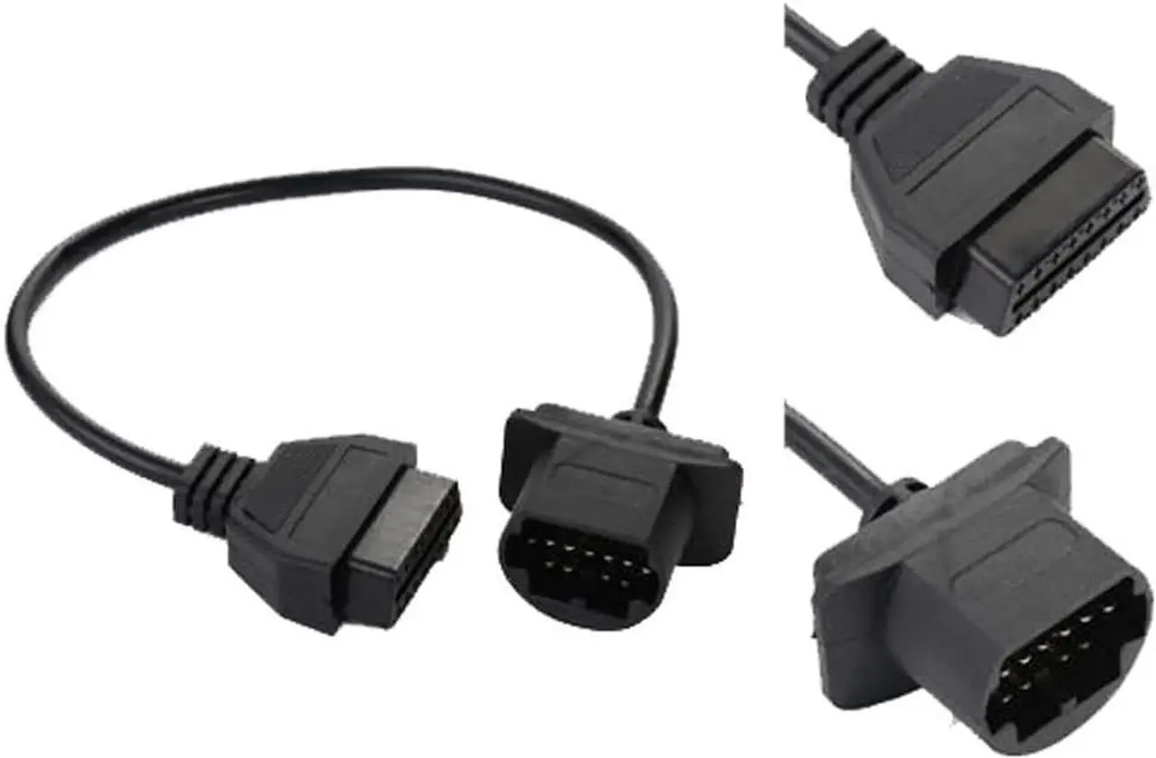 Alt view image 2 of 6 - OBD OBD2 Connector Diagnostic Adapter for Mazda 16 pin to 17 pin Adapter (Mazda-16T17)