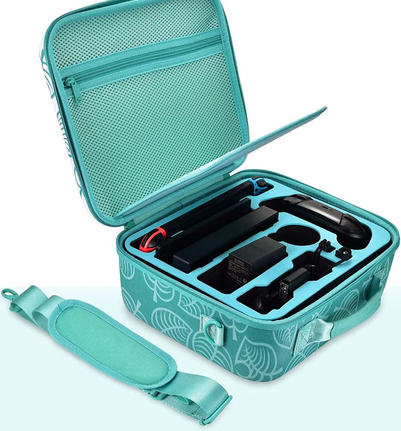 Alt view image 4 of 7 - Nintendo Switch Travel Case, Protective Case with Shoulder Strap Compatible with Nintendo Switch System