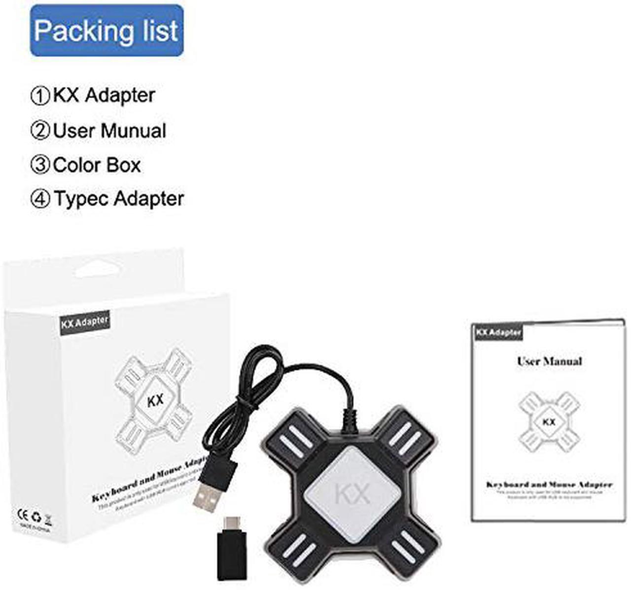 Alt view image 7 of 7 - Keyboard and Mouse Adapter Controller Converter Adapter for Nintendo Switch PS4 PS4 Pro PS4 Slim XBOX PS3 PS3 Slim Keyboard Adapter for Games Like FPS, TPS, RPG and RTS, etc