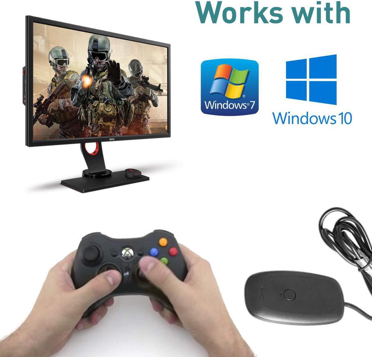 Alt view image 5 of 7 - Wireless USB Gaming Receiver Adapter for Microsoft Xbox One 360 Controllers, Desktop PC Laptop Gaming Adapter for Windows PC