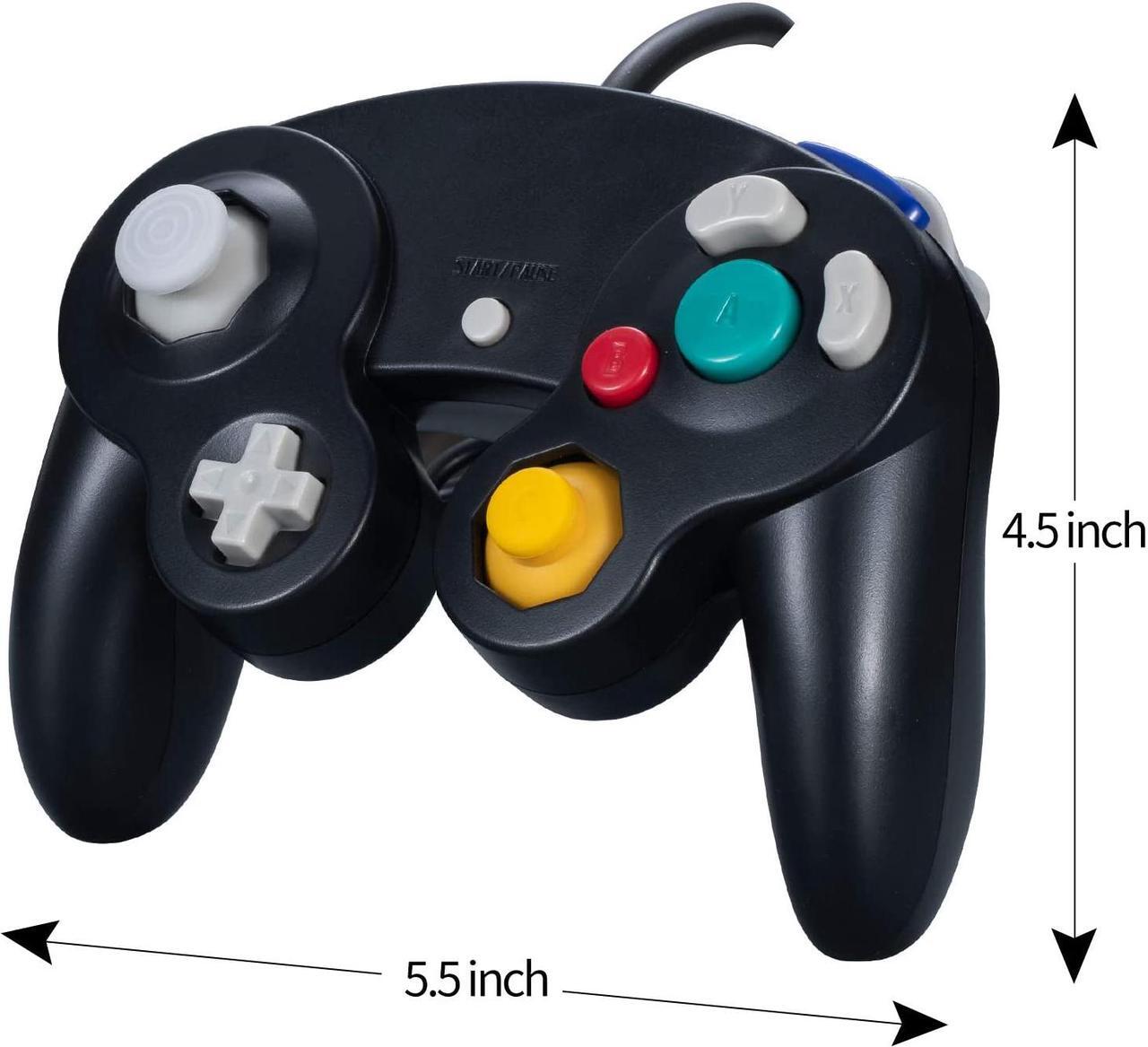 Alt view image 2 of 6 - Gamecube Controller Wired Controllers Classic Gamepad 2 Pack Joystick for Nintendo and Wii Console Game Remote