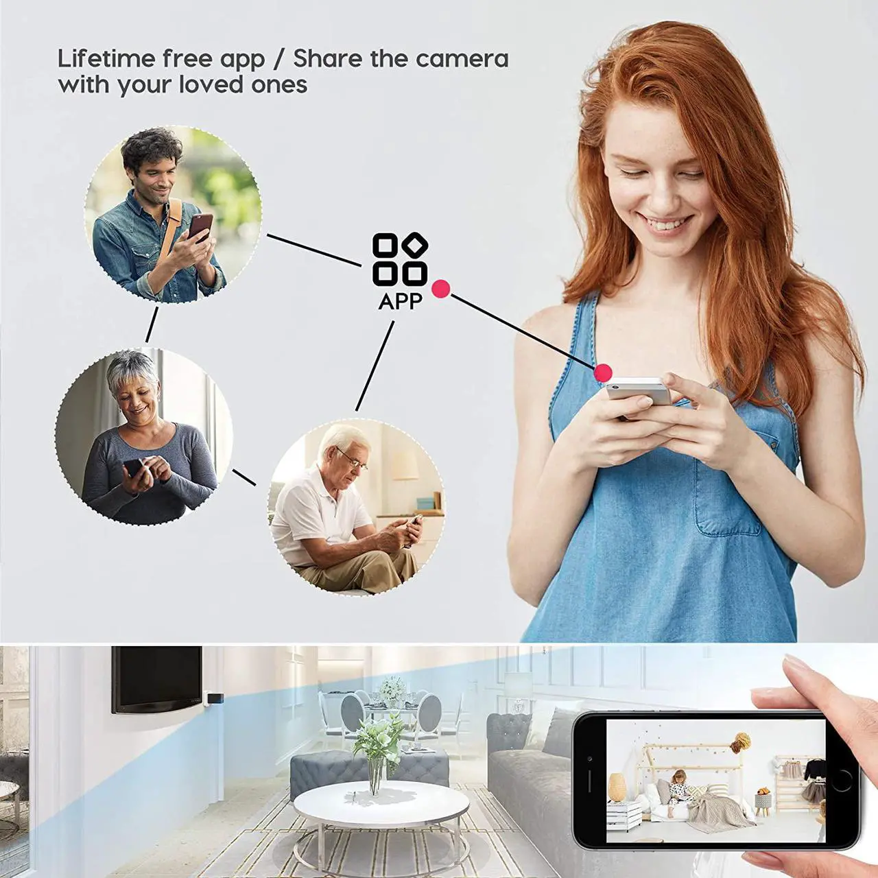 Alt view image 6 of 7 - Spy camera USB Phone charger 1080p HD hidden camera, WiFi Wireless wall plug USB Charger [Motion Detection, AC Adapter, Remote App Control] Nanny camera |Home, Kids, Baby, Pet monitoring cam