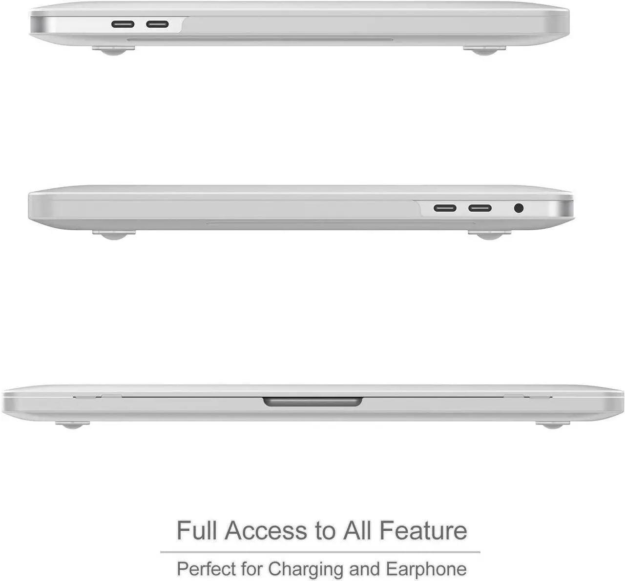 Alt view image 5 of 7 - MacBook Pro 13 Case 2019 2018 2017 2016 Release A2159 A1989 A1706 A1708, Hard Case Shell Cover and Keyboard Skin Cover for MacBook Pro 13 Inch with/Without Touch Bar